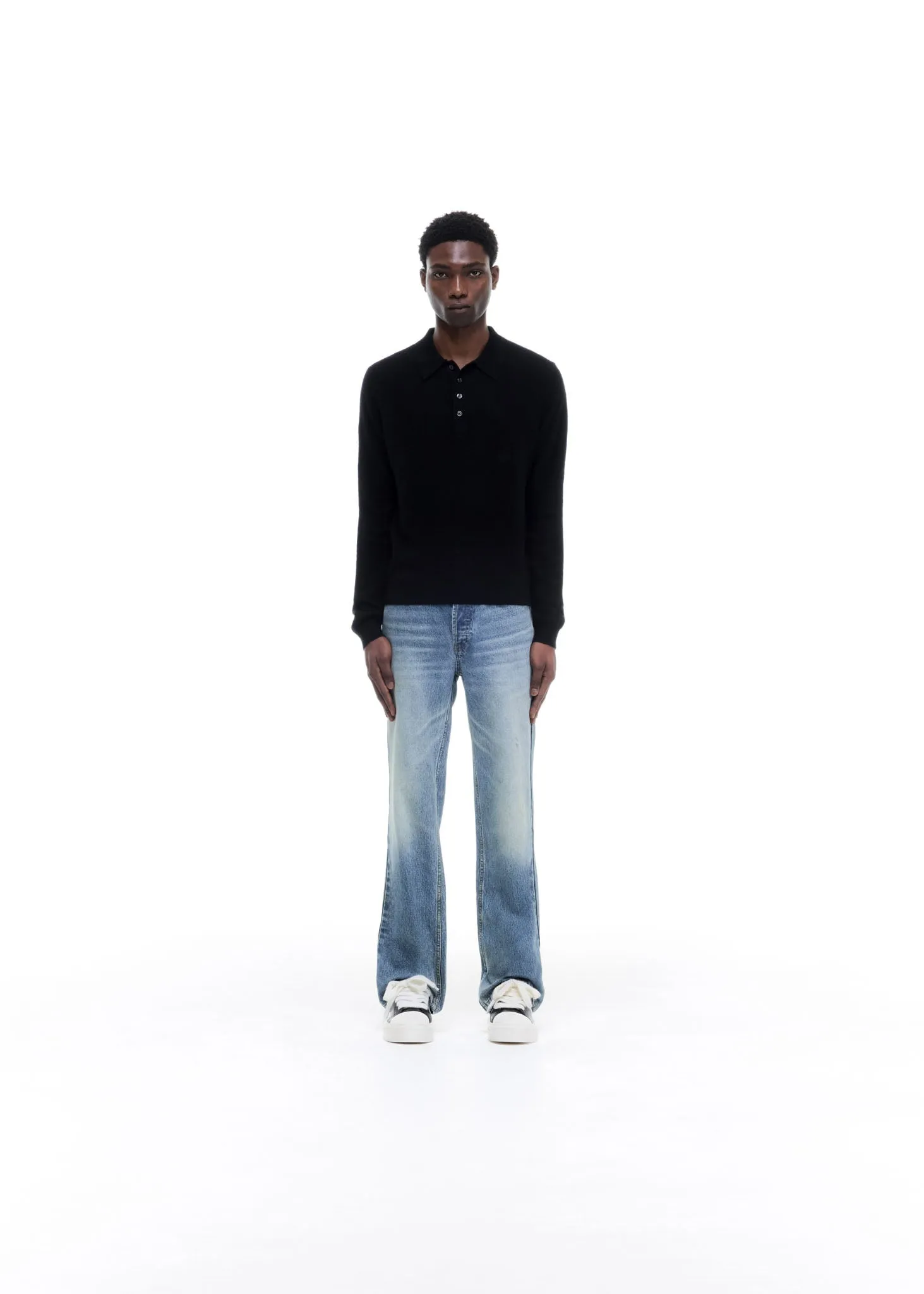 CASHMERE KNIT POLO SWEATER sold by Cole Buxton product image thumbnail 2