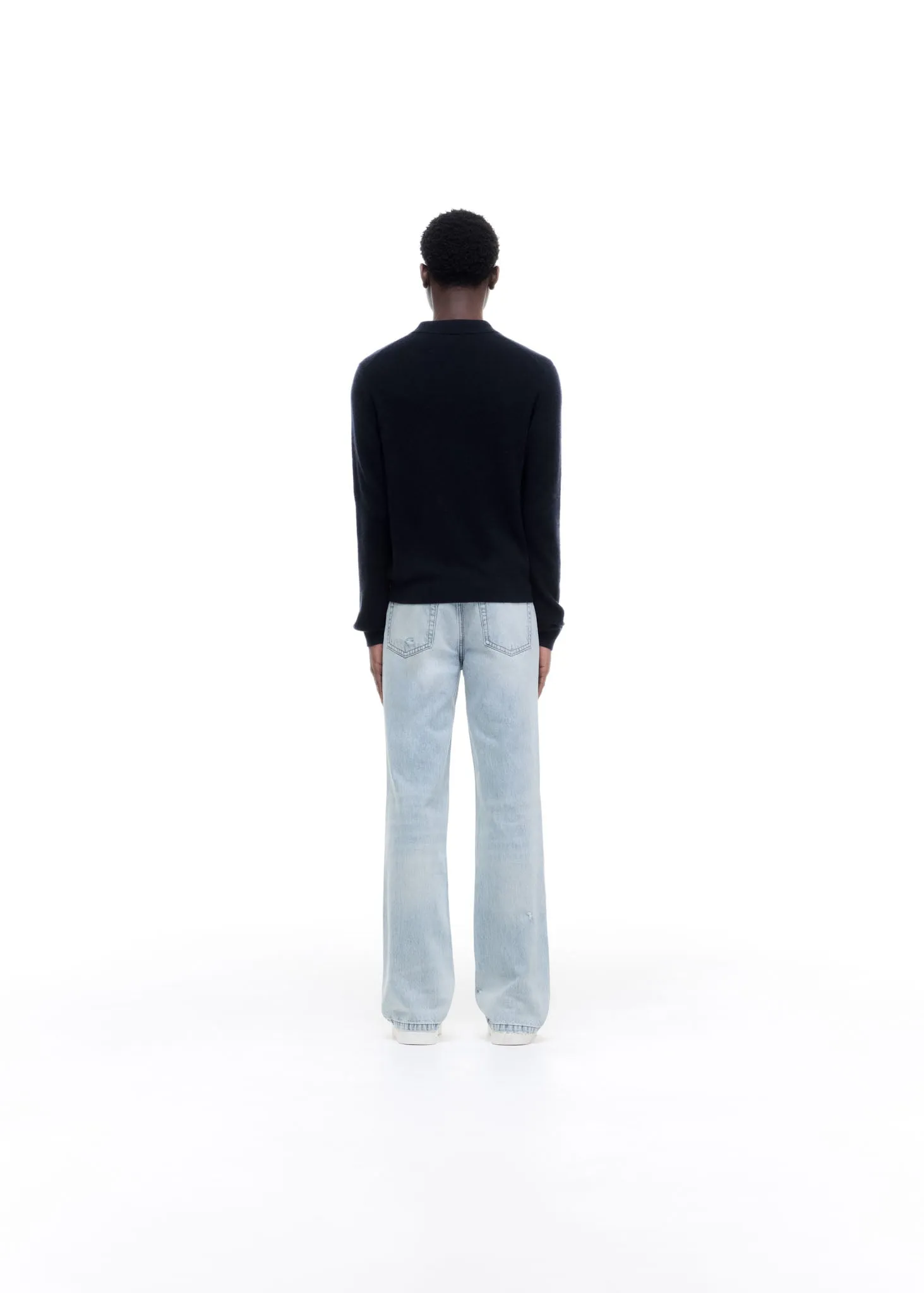 CASHMERE KNIT POLO SWEATER sold by Cole Buxton product image thumbnail 4