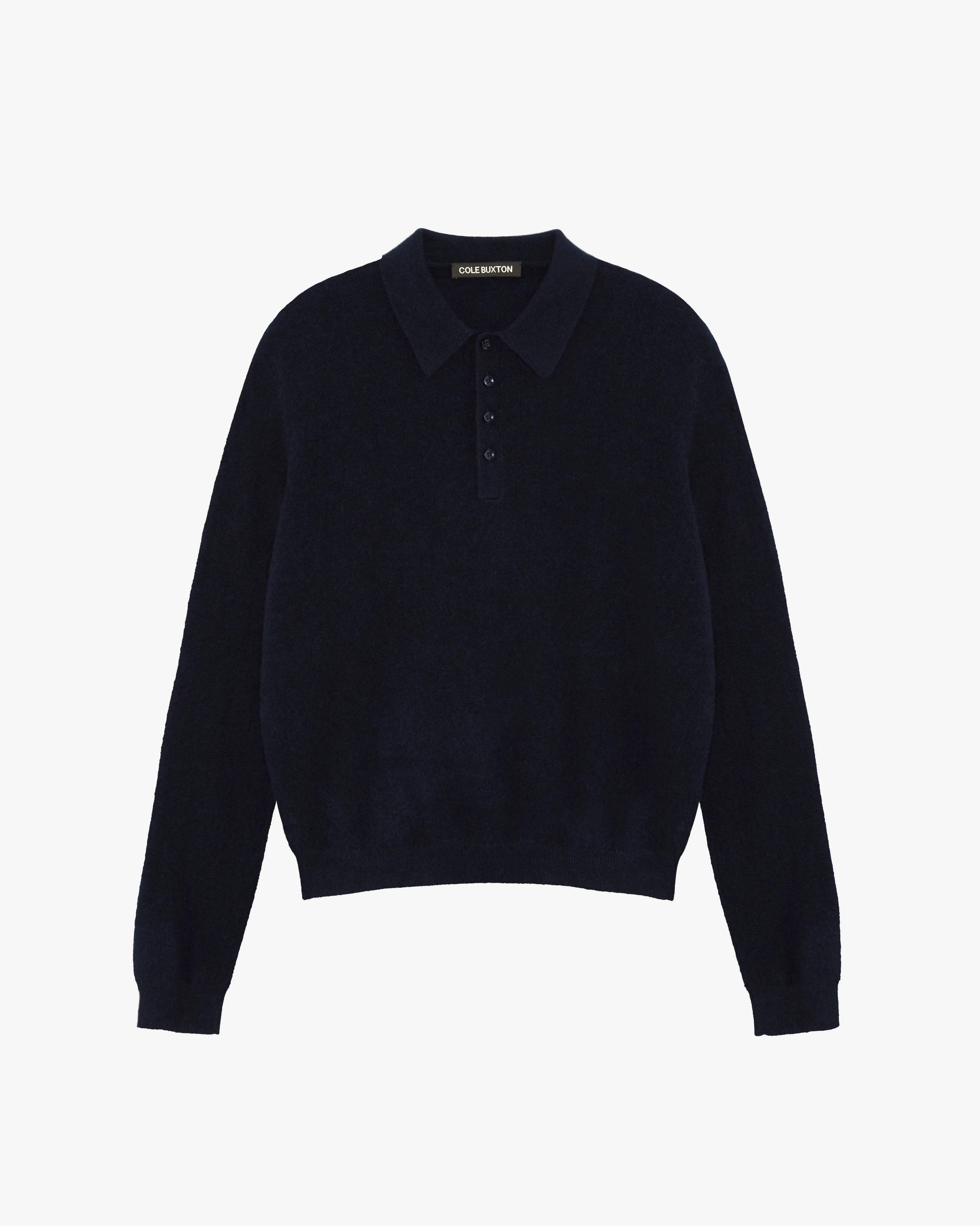CASHMERE KNIT POLO SWEATER sold by Cole Buxton
