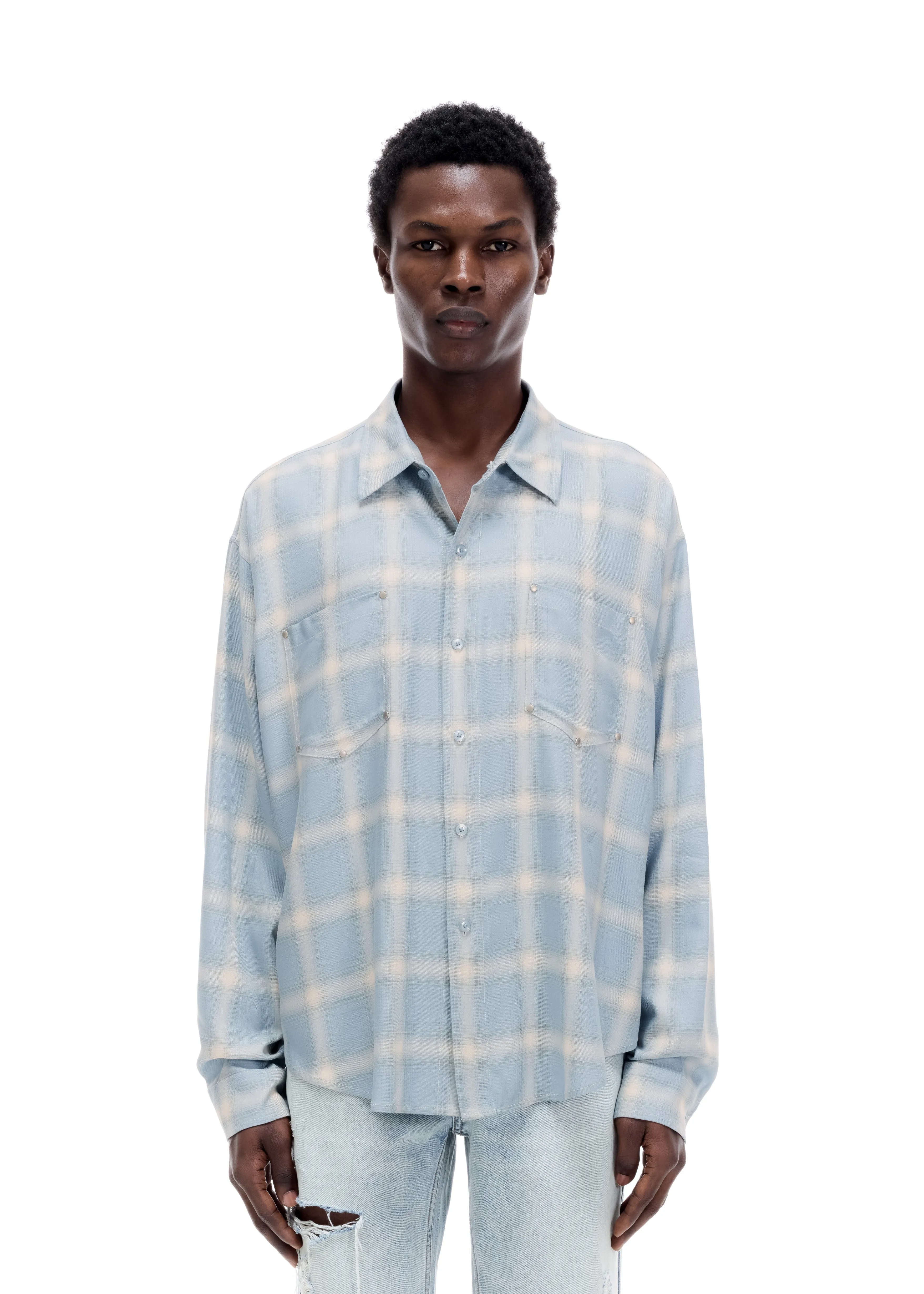 WESTERN CHECK SHIRT sold by Cole Buxton product image thumbnail 3