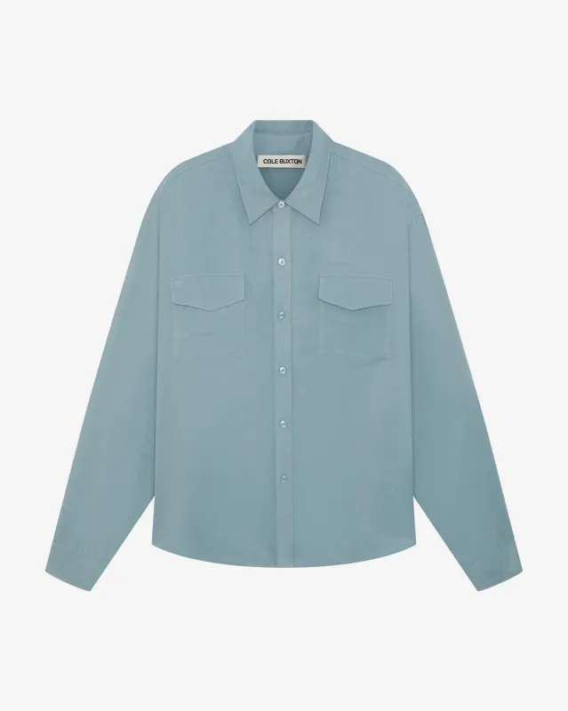 SANDWASHED SATIN SHIRT made by Cole Buxton
