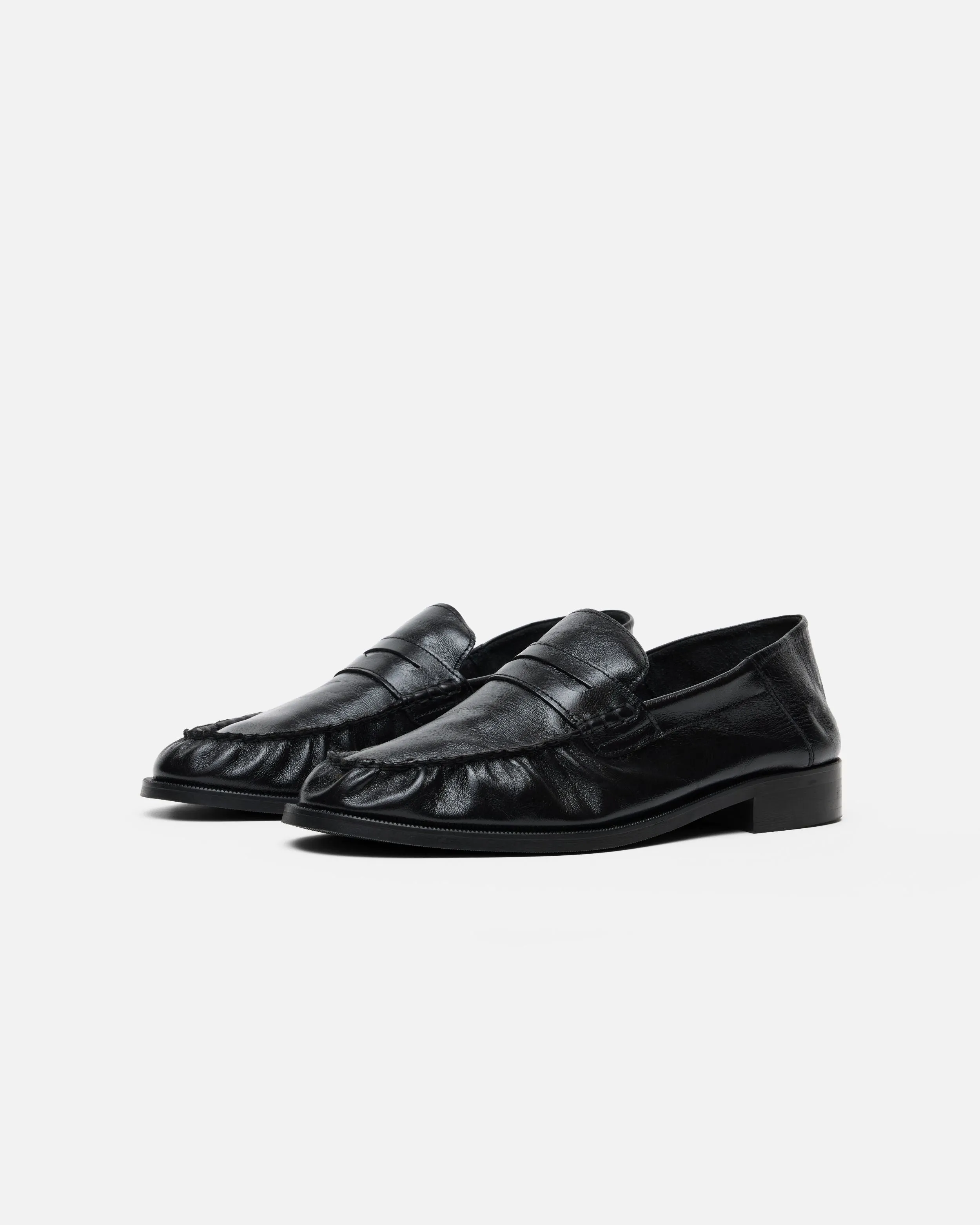 CB BLACK FOLDABLE RUCHED LOAFER sold by Cole Buxton product image thumbnail 4