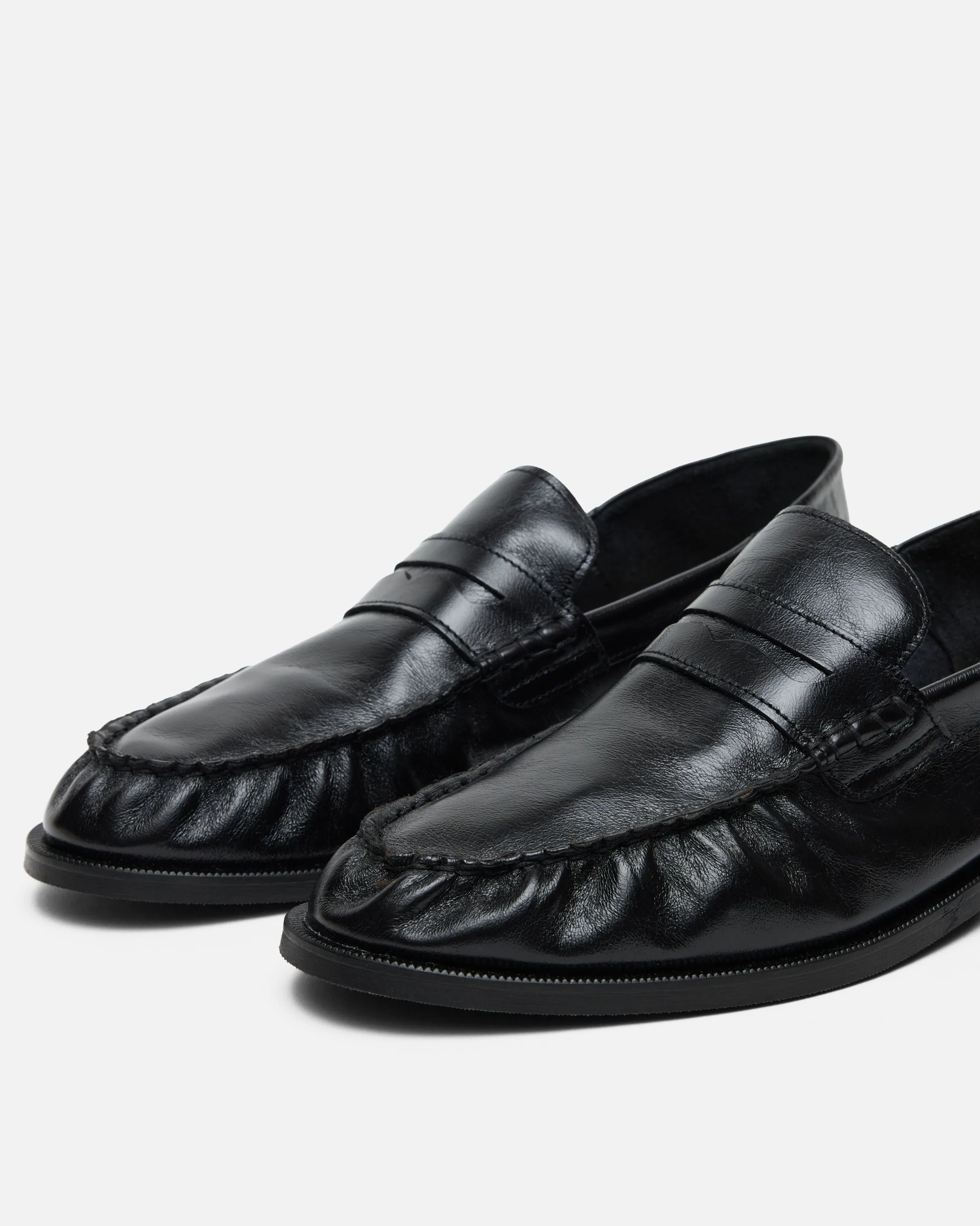 CB BLACK FOLDABLE RUCHED LOAFER sold by Cole Buxton product image thumbnail 5