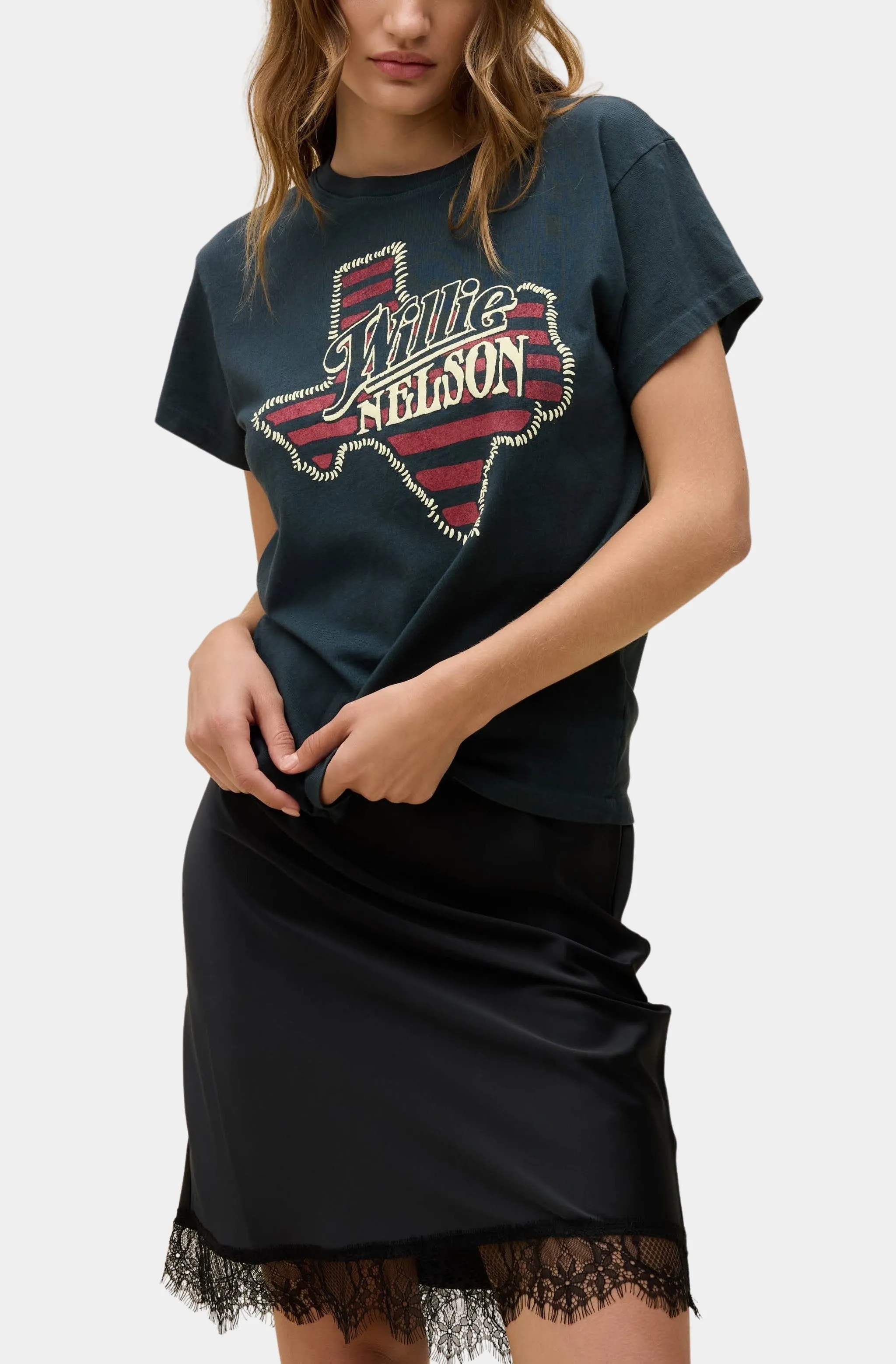 Willie Nelson Texas Stripes Tour Tee sold by Hemline