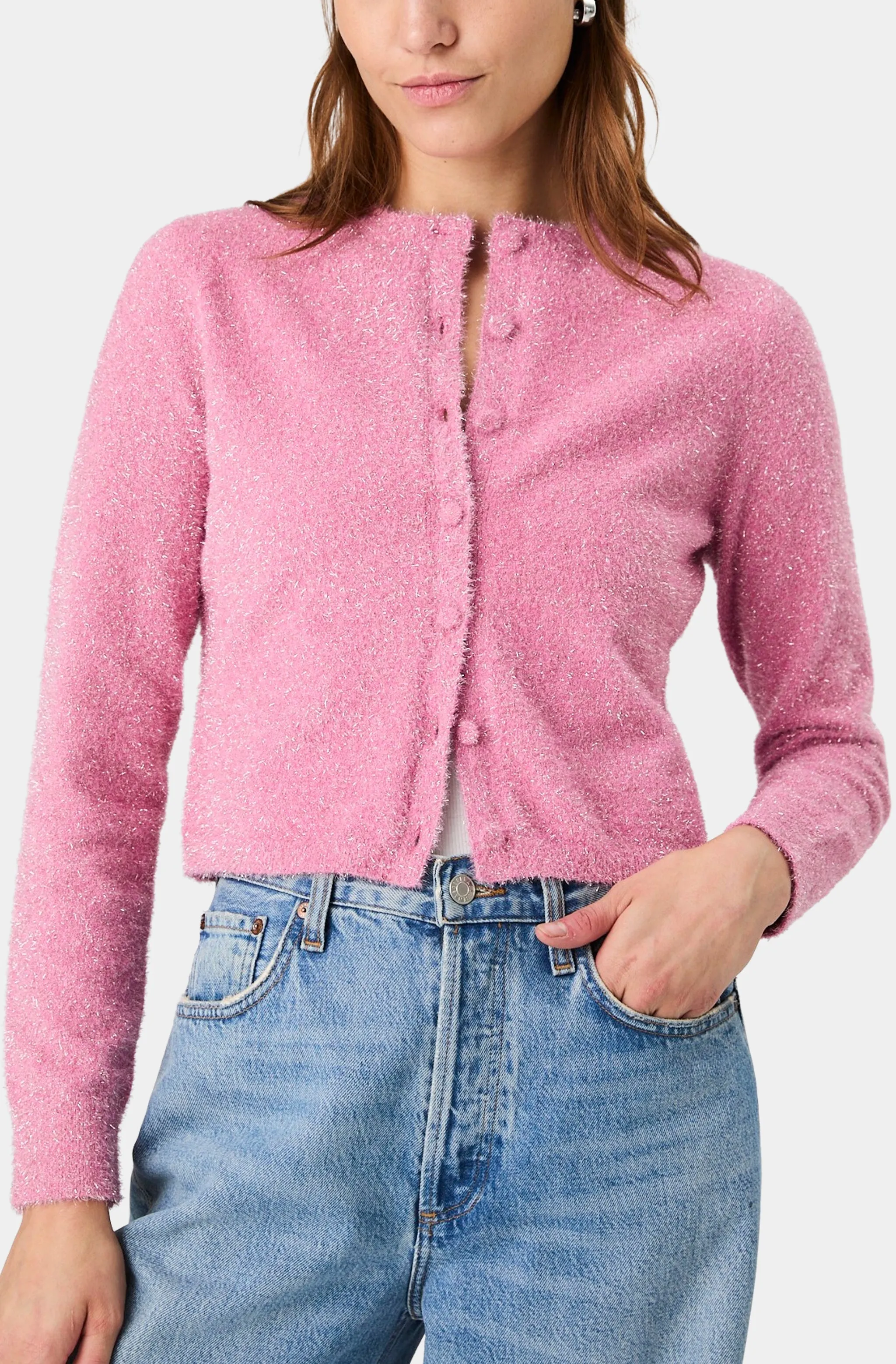 Tinsel Knit Slim Cardigan sold by Hemline product image thumbnail 2