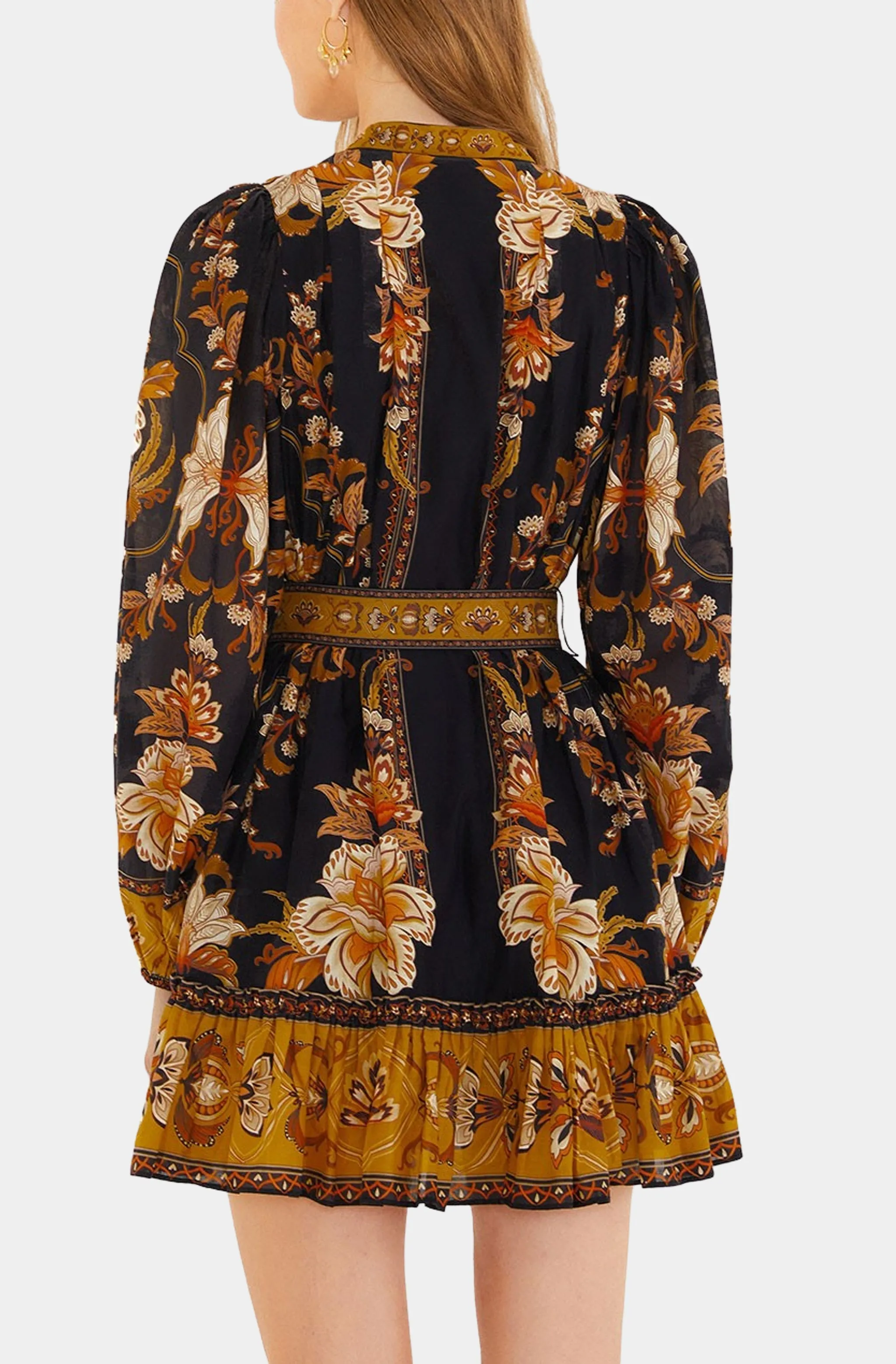 Majestic Garden Black Mini Dress sold by Hemline product image thumbnail 4