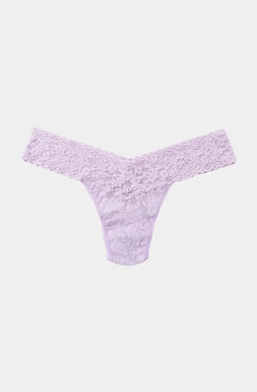 Signature Lace Low Rise Thong sold by Hemline