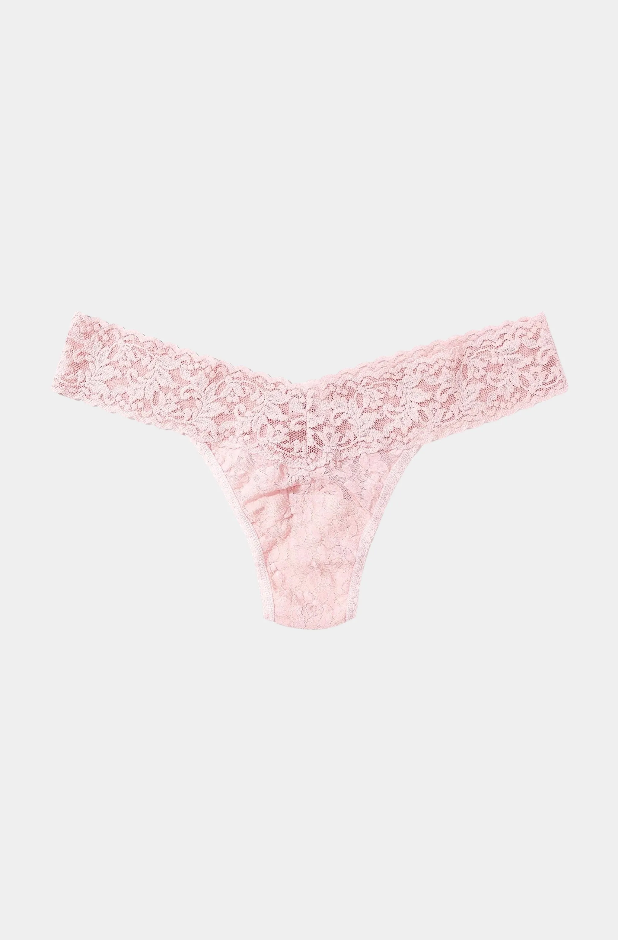 Signature Lace Low Rise Thong sold by Hemline