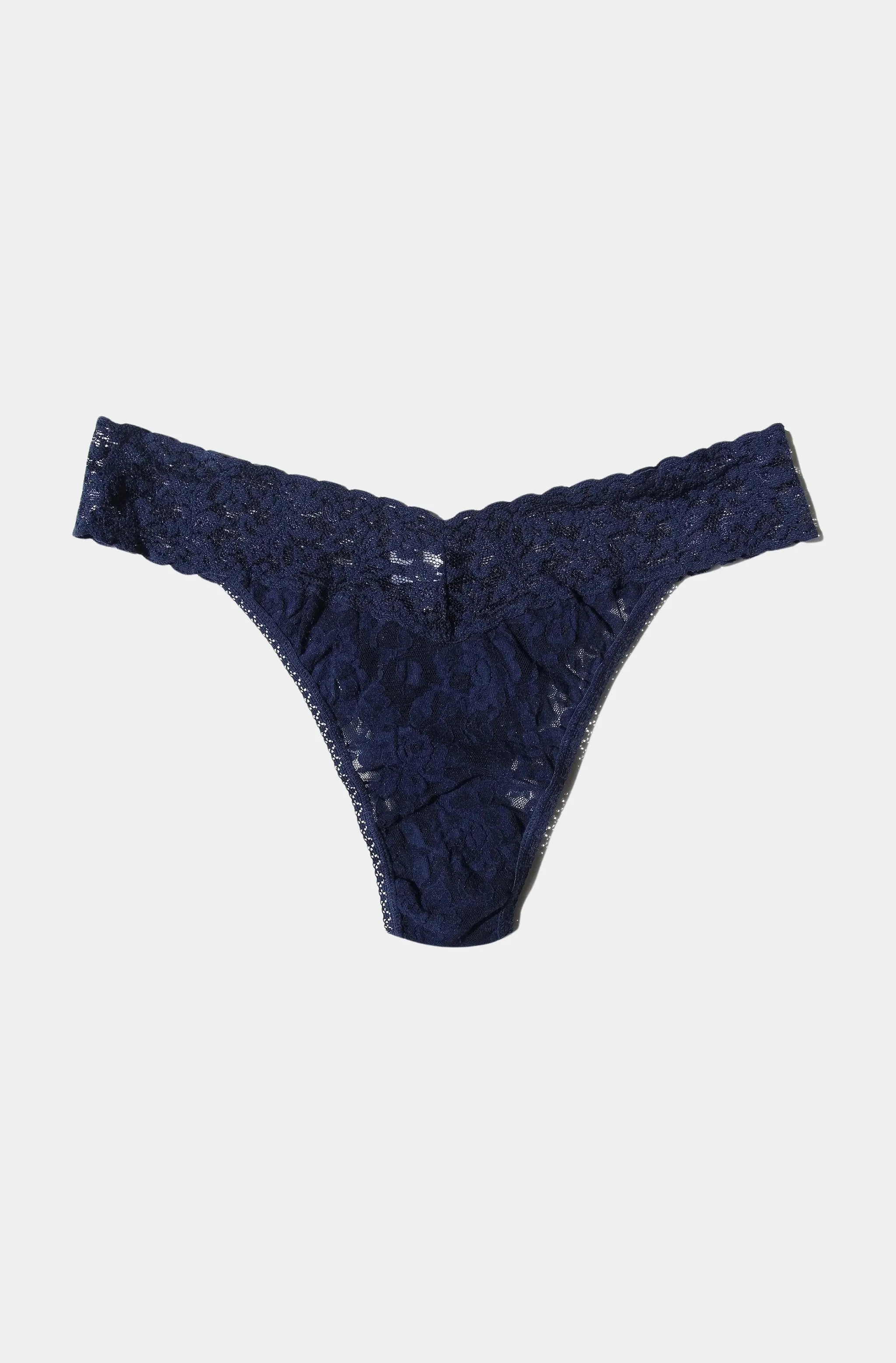 Signature Lace Original Rise Thong sold by Hemline