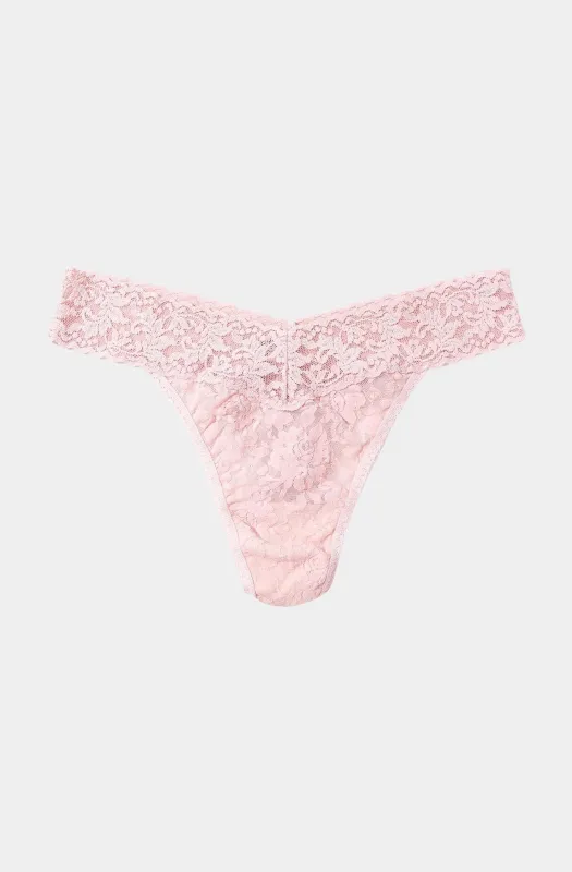 Signature Lace Original Rise Thong sold by Hemline