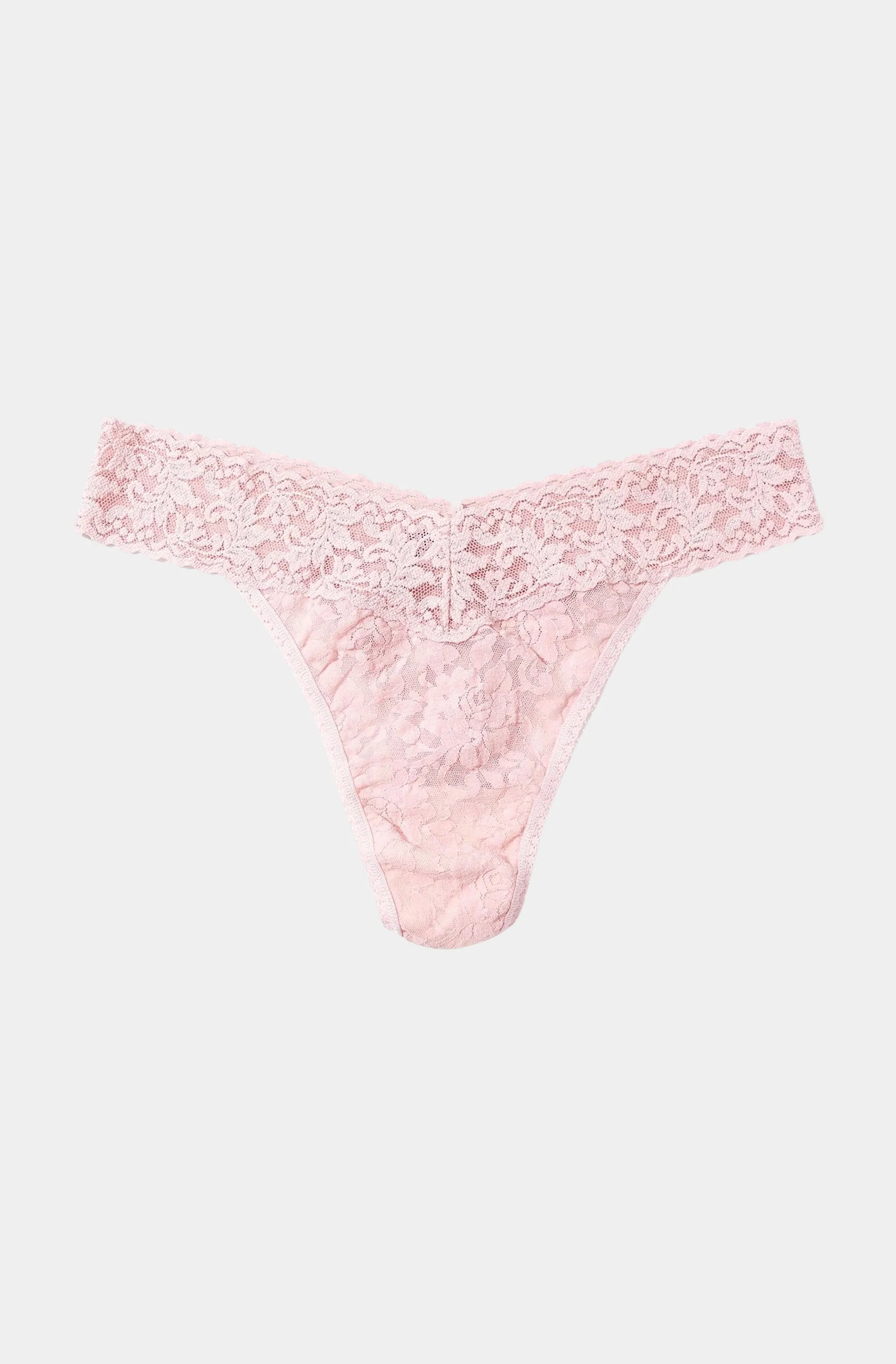 Signature Lace Original Rise Thong sold by Hemline