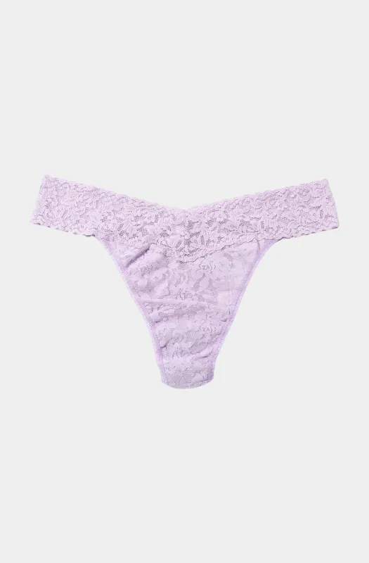 Signature Lace Original Rise Thong sold by Hemline