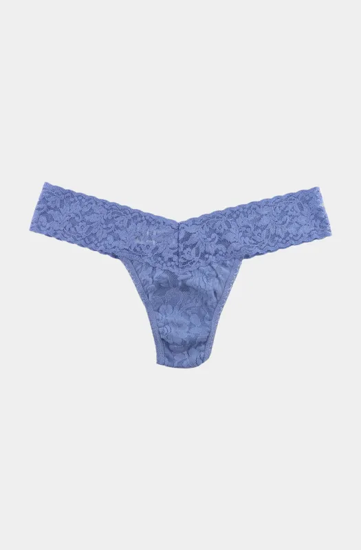 Signature Lace Low Rise Thong sold by Hemline