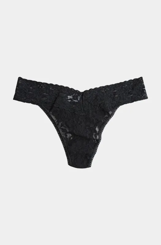 Signature Lace Original Rise Thong sold by Hemline