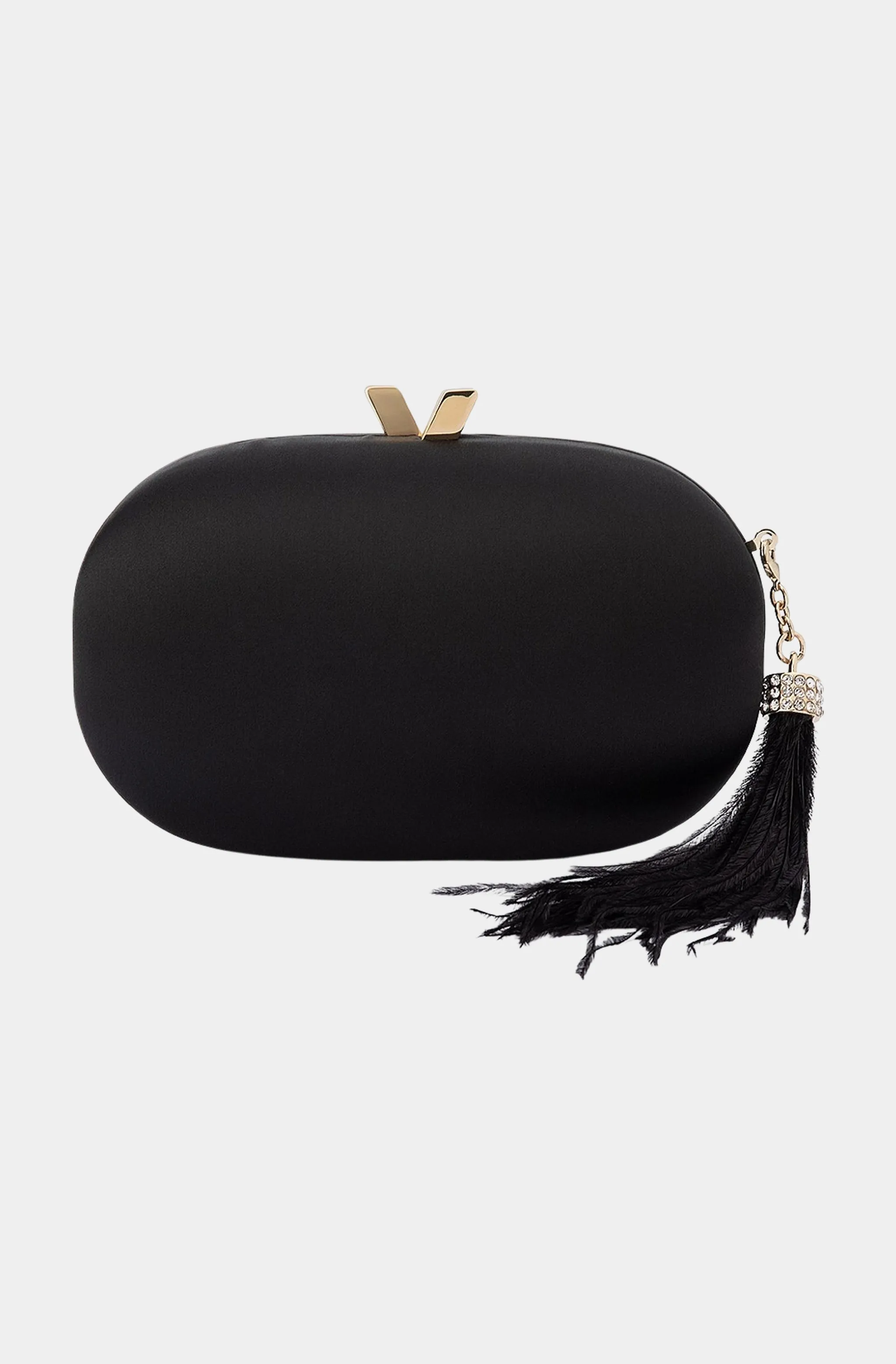 Jenna Feather Tassel Clutch sold by Hemline