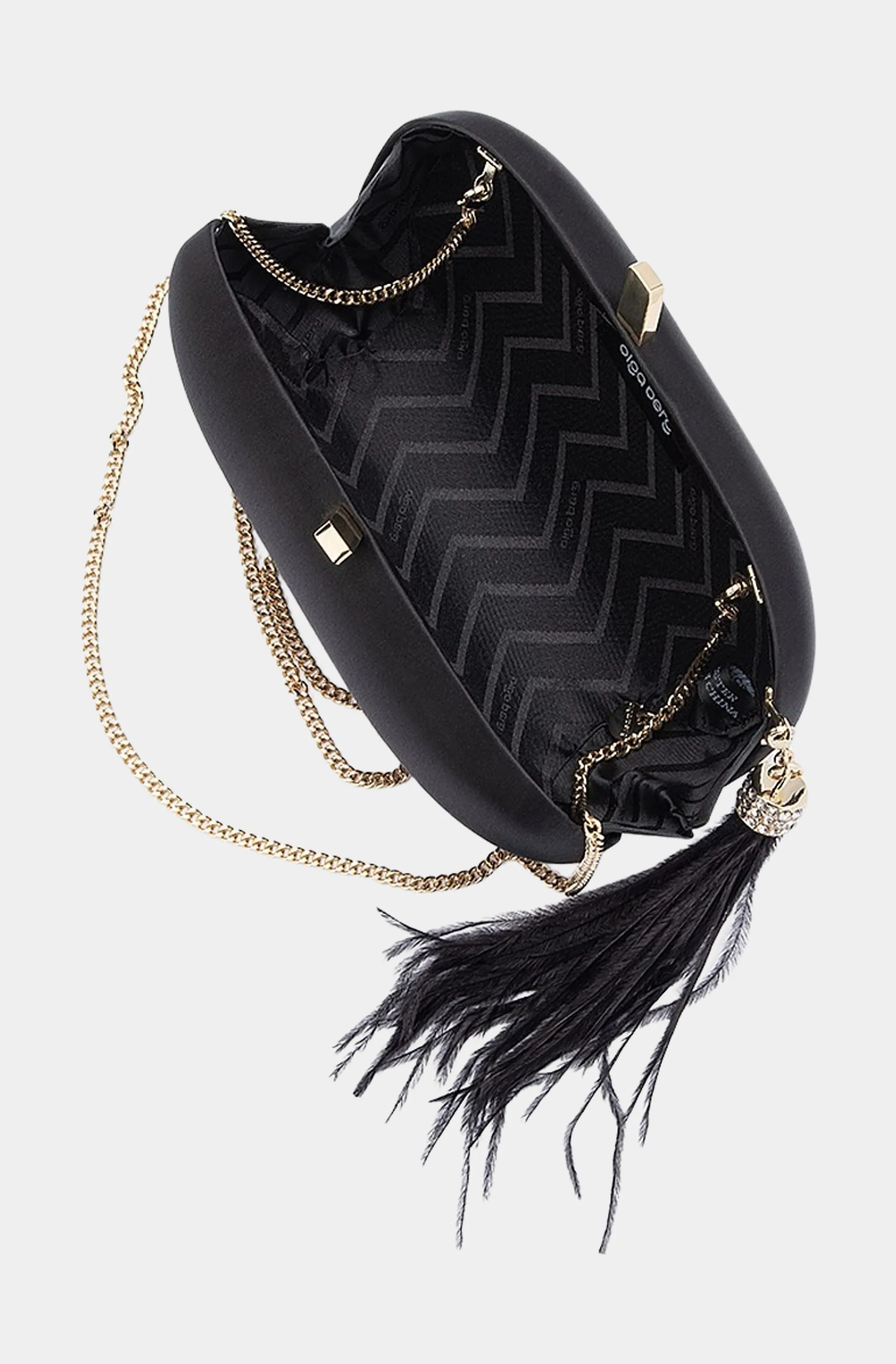 Jenna Feather Tassel Clutch sold by Hemline product image thumbnail 2