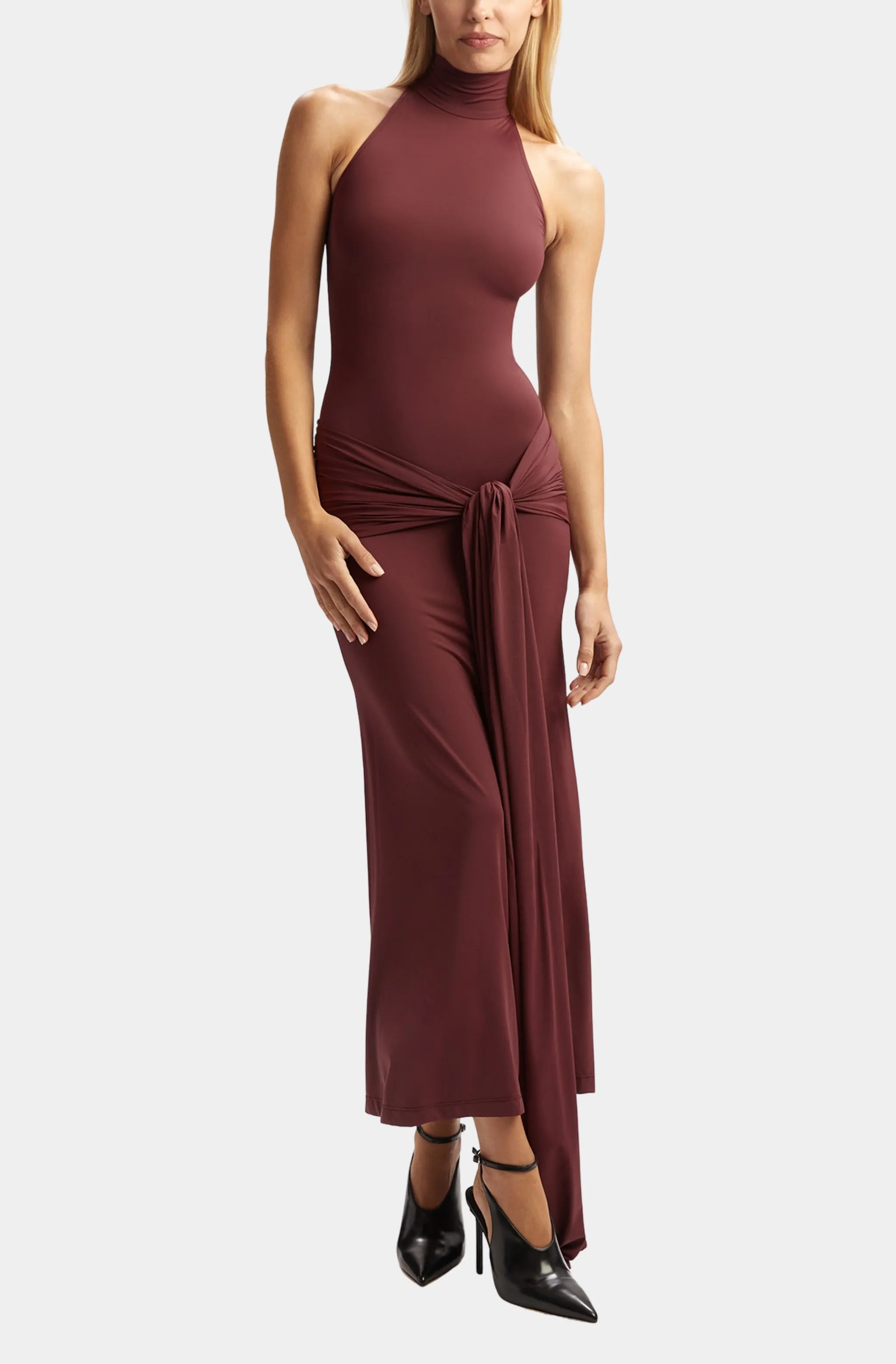Isadora Maxi Tie Front Dress sold by Hemline