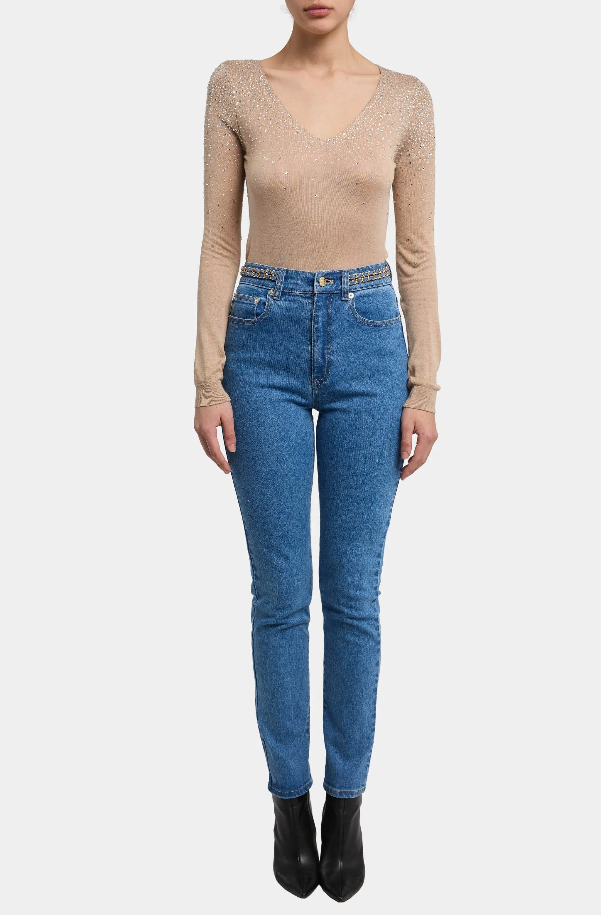 Mirasol Crystal Sweater sold by Hemline