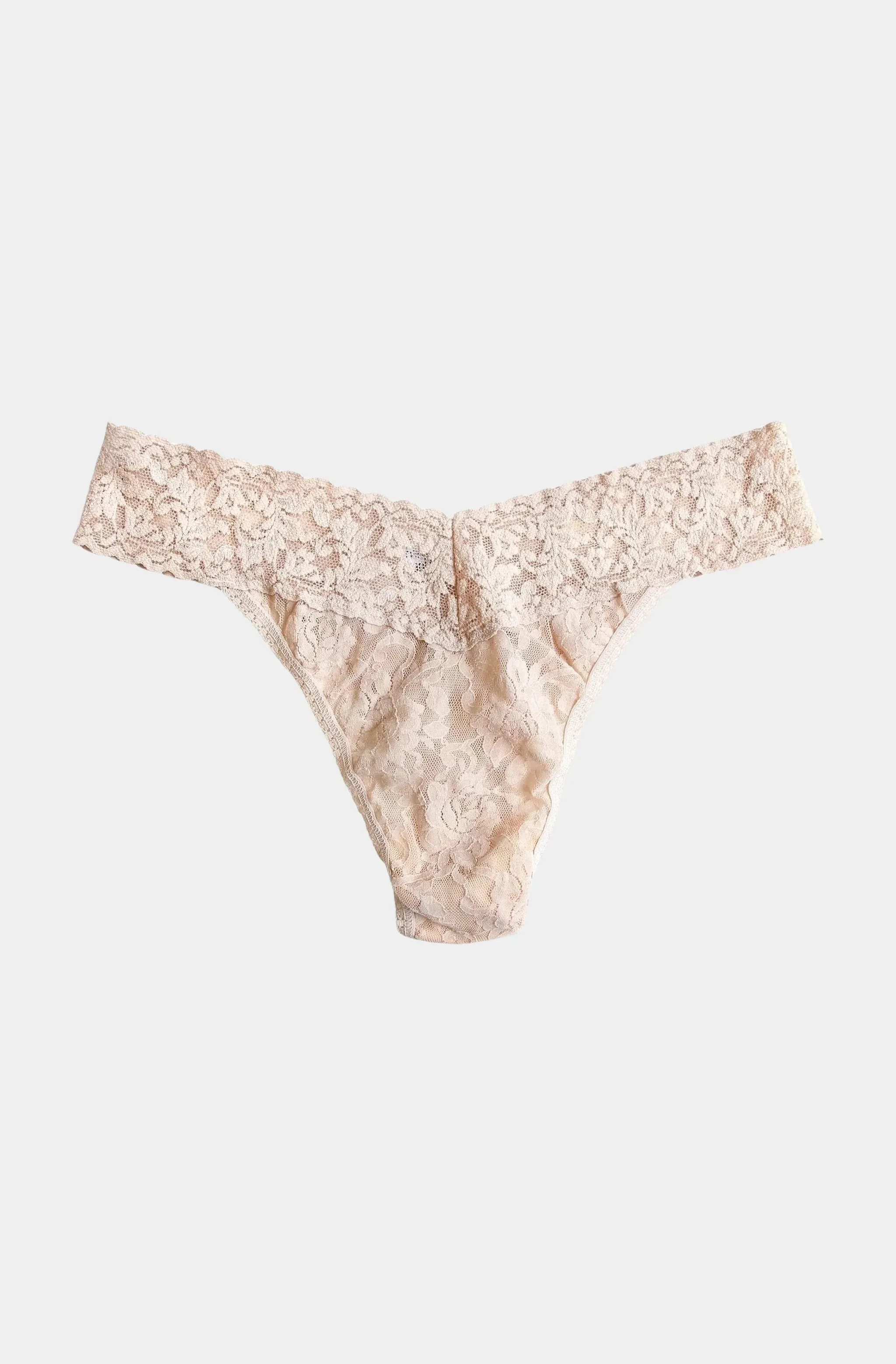 Signature Lace Original Rise Thong sold by Hemline
