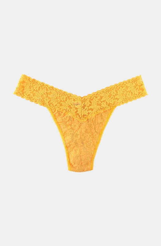 Signature Lace Original Rise Thong sold by Hemline