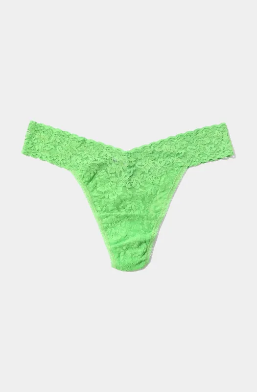 Signature Lace Original Rise Thong sold by Hemline