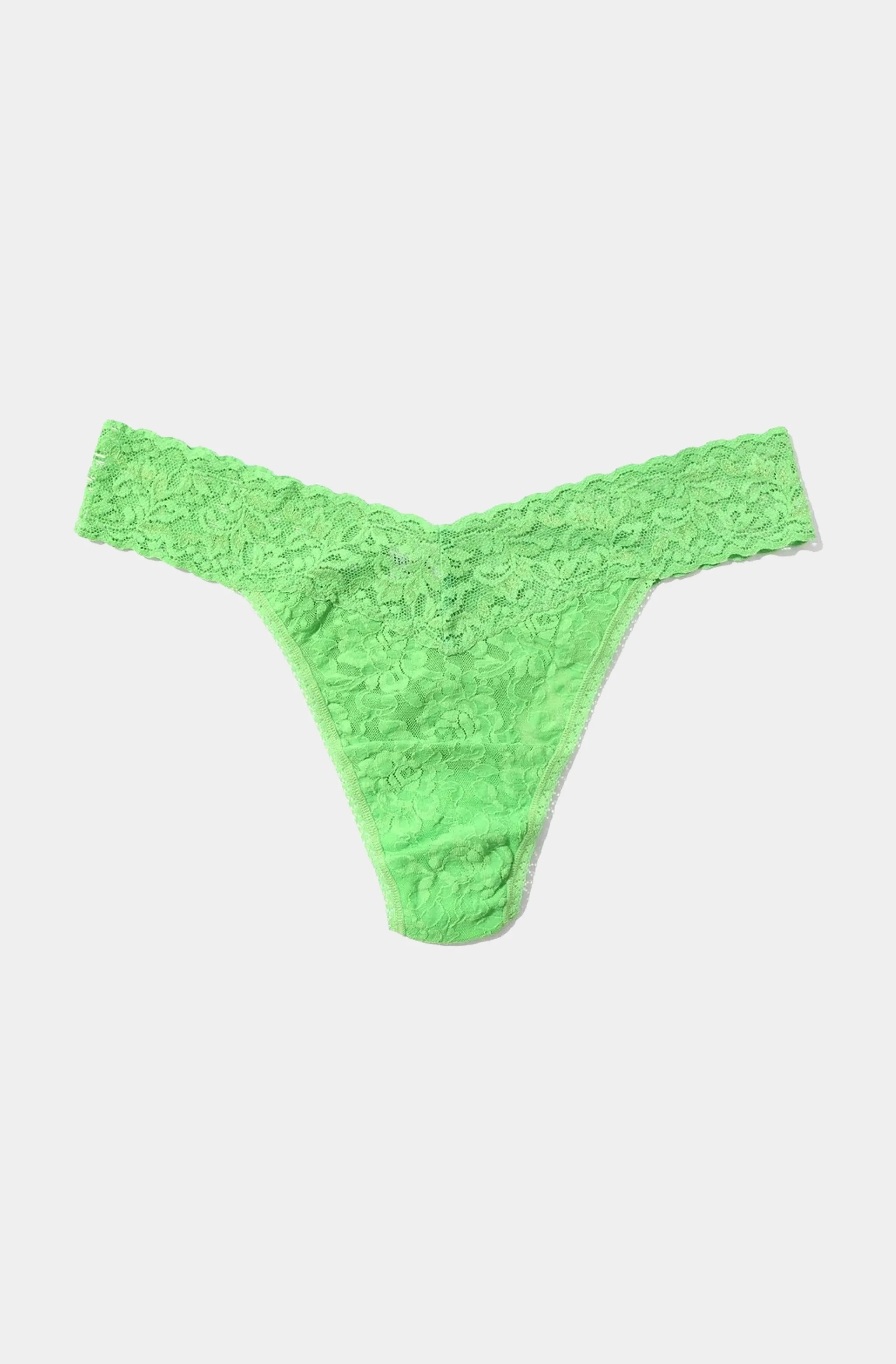Signature Lace Original Rise Thong sold by Hemline