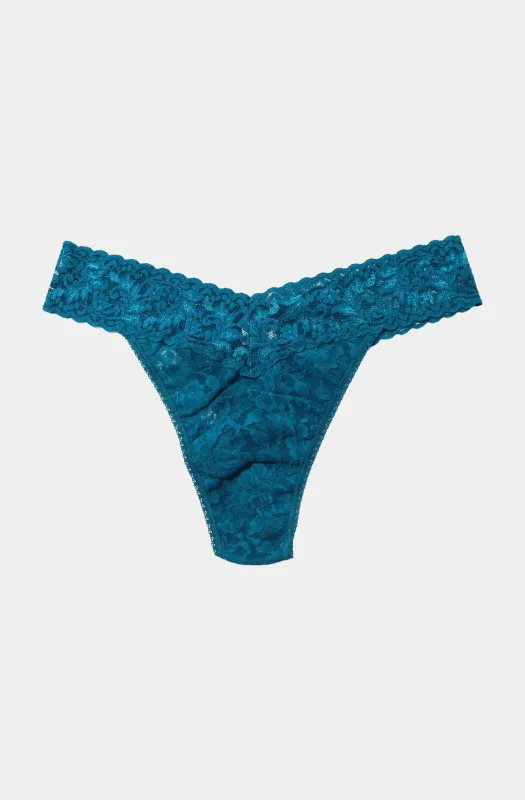 Signature Lace Original Rise Thong sold by Hemline