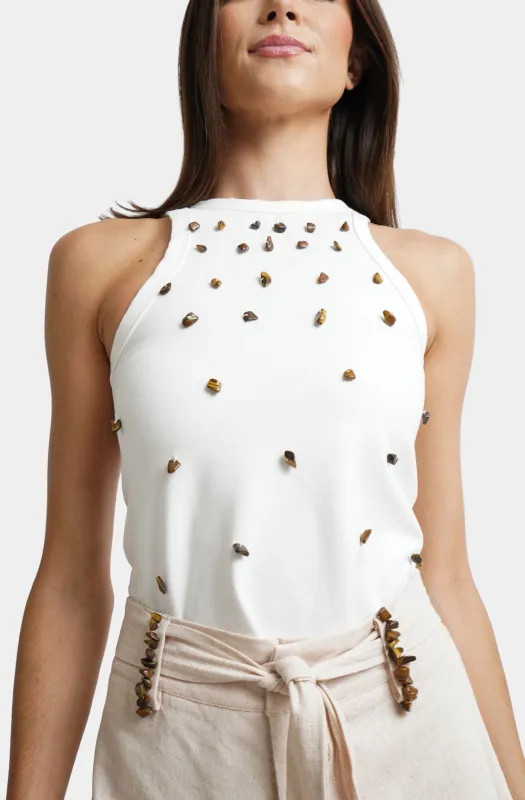 Beaded Tank Top sold by Hemline