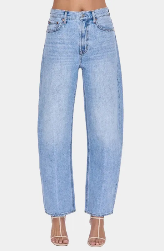 Wes High Rise Barrel sold by Hemline