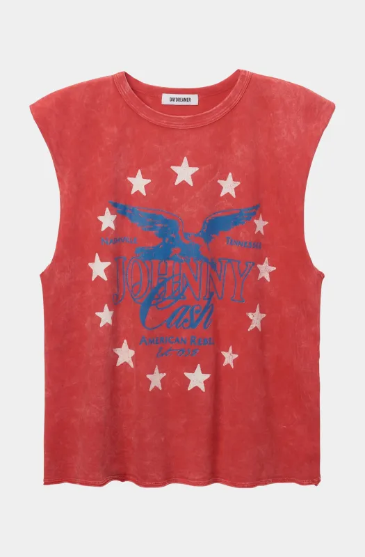 Johnny Cash Muscle Tank sold by Hemline