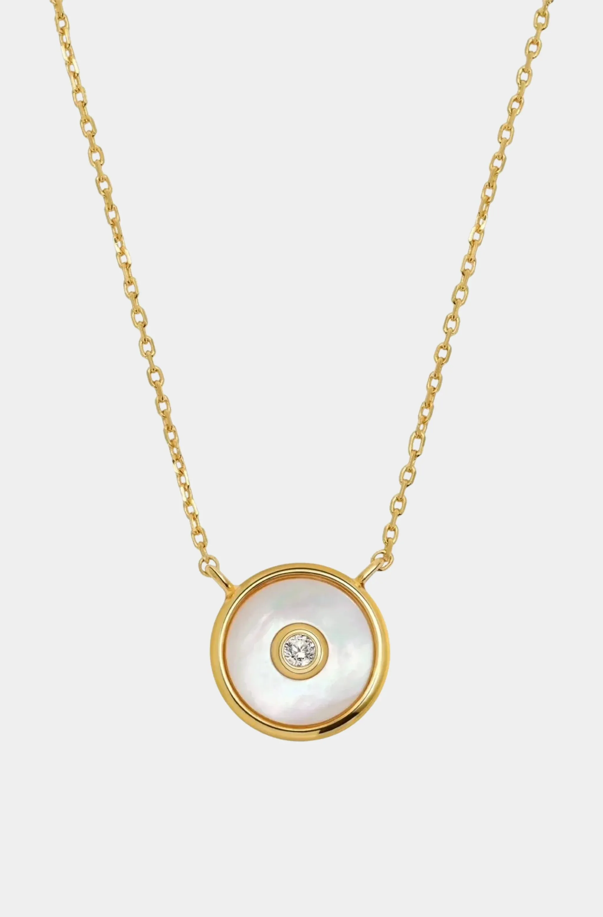 Cynthia Mother of Pearl Necklace sold by Hemline