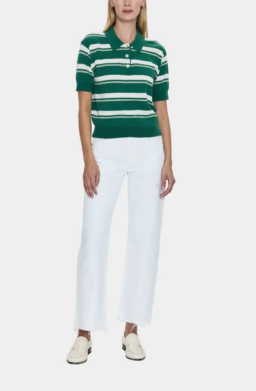 Lexi Mid Rise Bowed Straight sold by Hemline