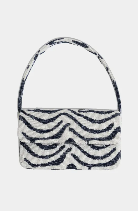 Hemline Exclusive Zebra Shoulder Bag sold by Hemline