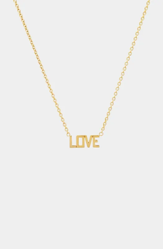 Gold Vermeil LOVE Necklace sold by Hemline