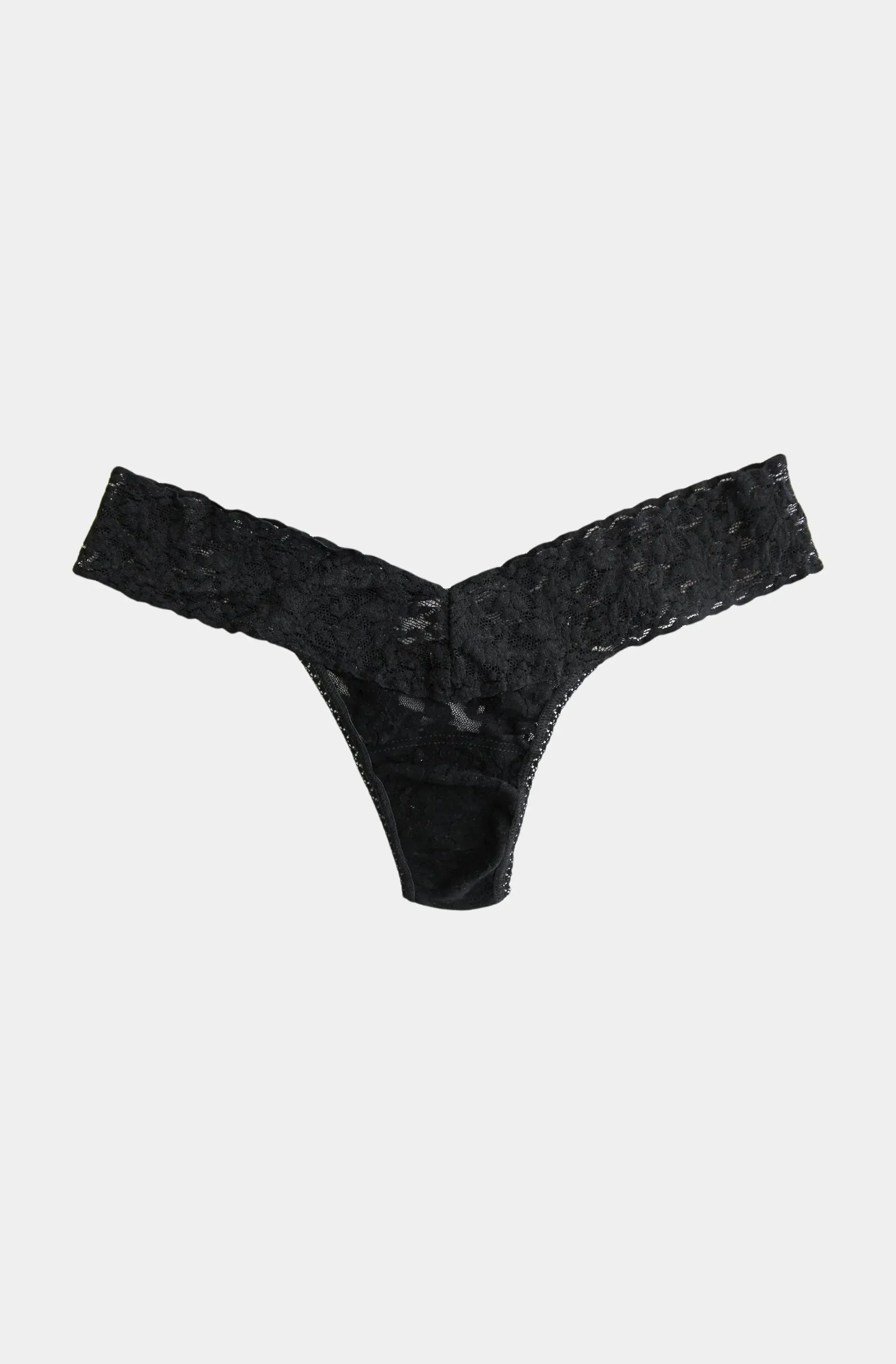 Signature Lace Low Rise Thong sold by Hemline
