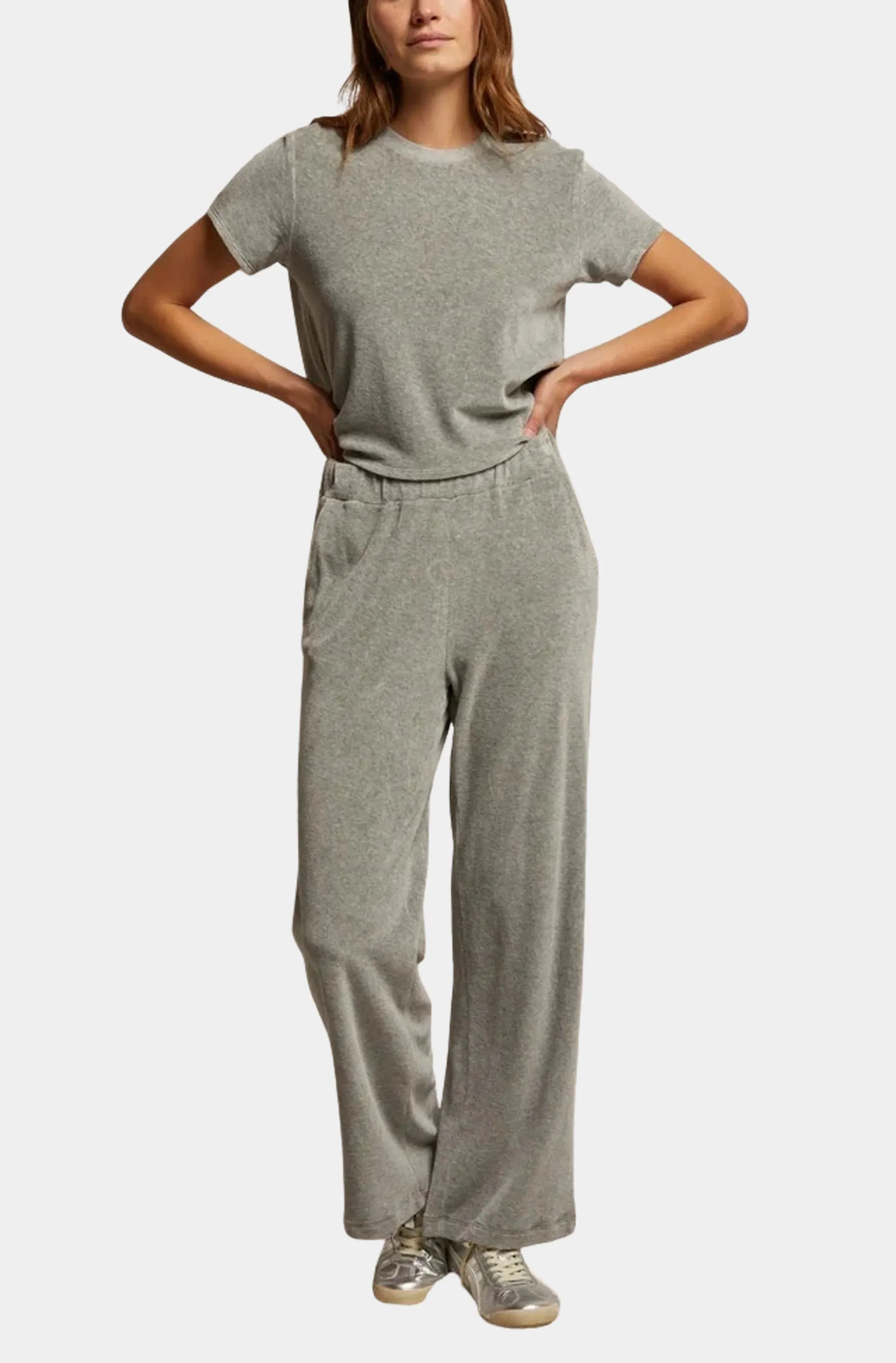 Velour Wide Leg Sweat Pant sold by Hemline product image thumbnail 2
