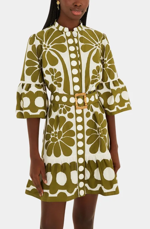 Palermo Green Mini Dress made by FARM Rio