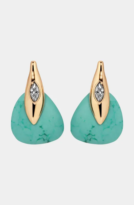 Turquoise Solstice Earrings sold by Hemline