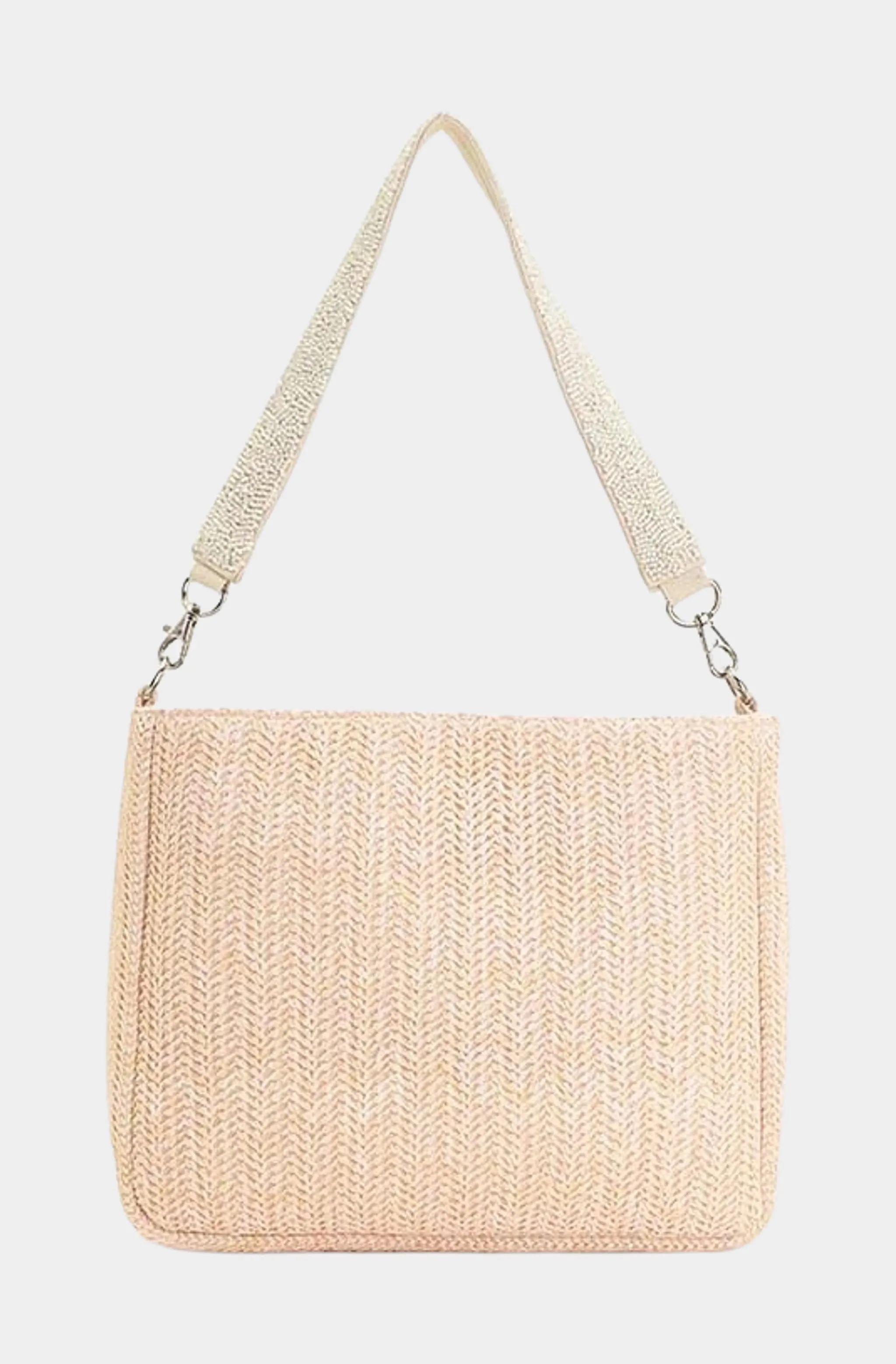 Embellished Shells and Raffia Bucket Bag sold by Hemline product image thumbnail 3