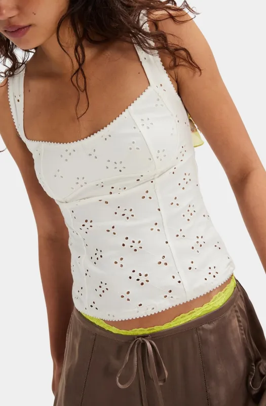 Full Bloom Eyelet Cami sold by Hemline