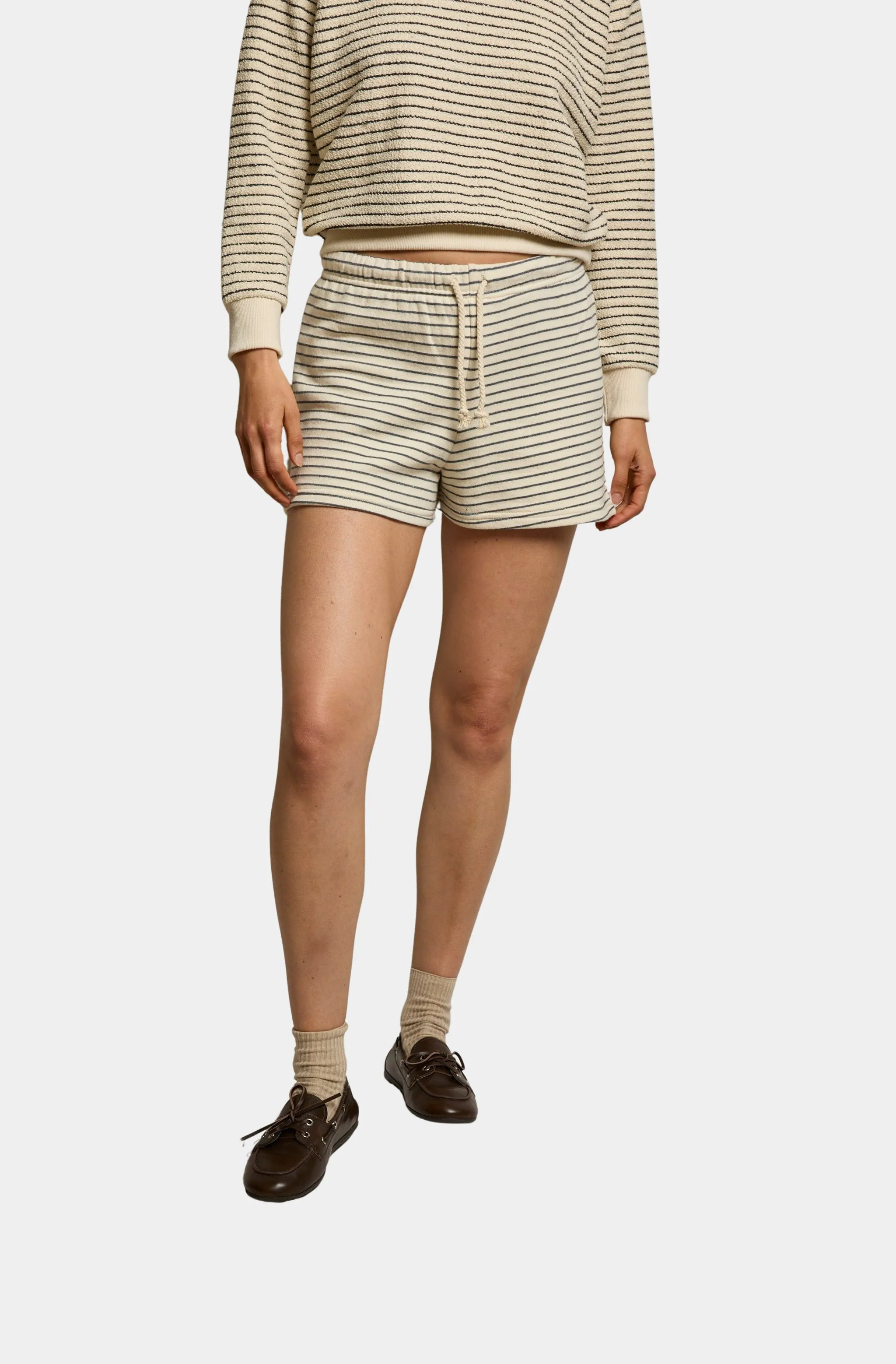 Bennie French Terry Stripe Short sold by Hemline