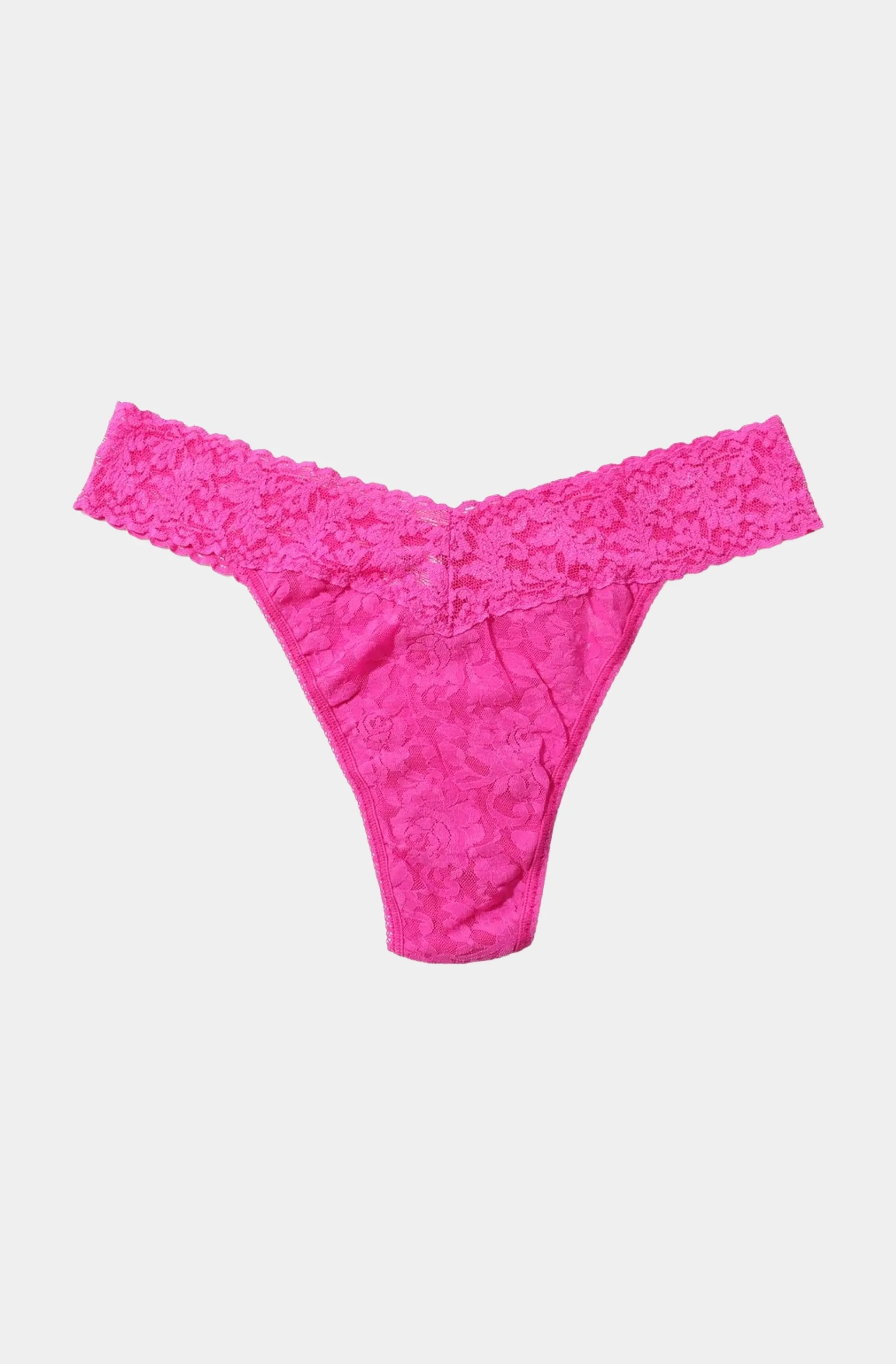 Signature Lace Original Rise Thong sold by Hemline product image thumbnail 4