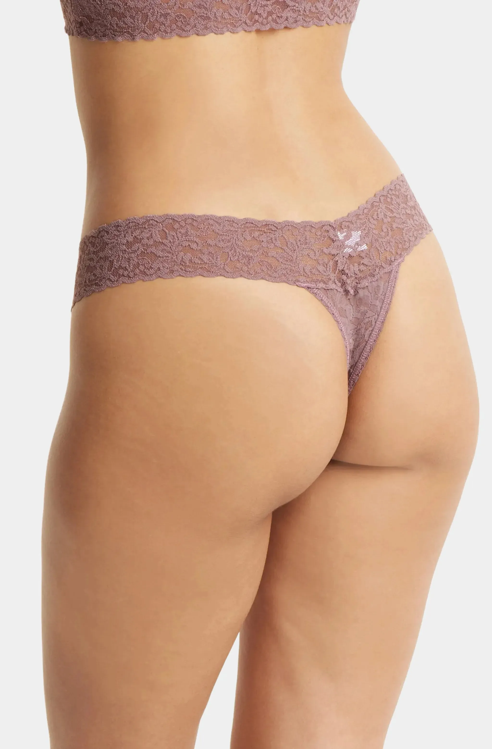 Signature Lace Low Rise Thong sold by Hemline product image thumbnail 3