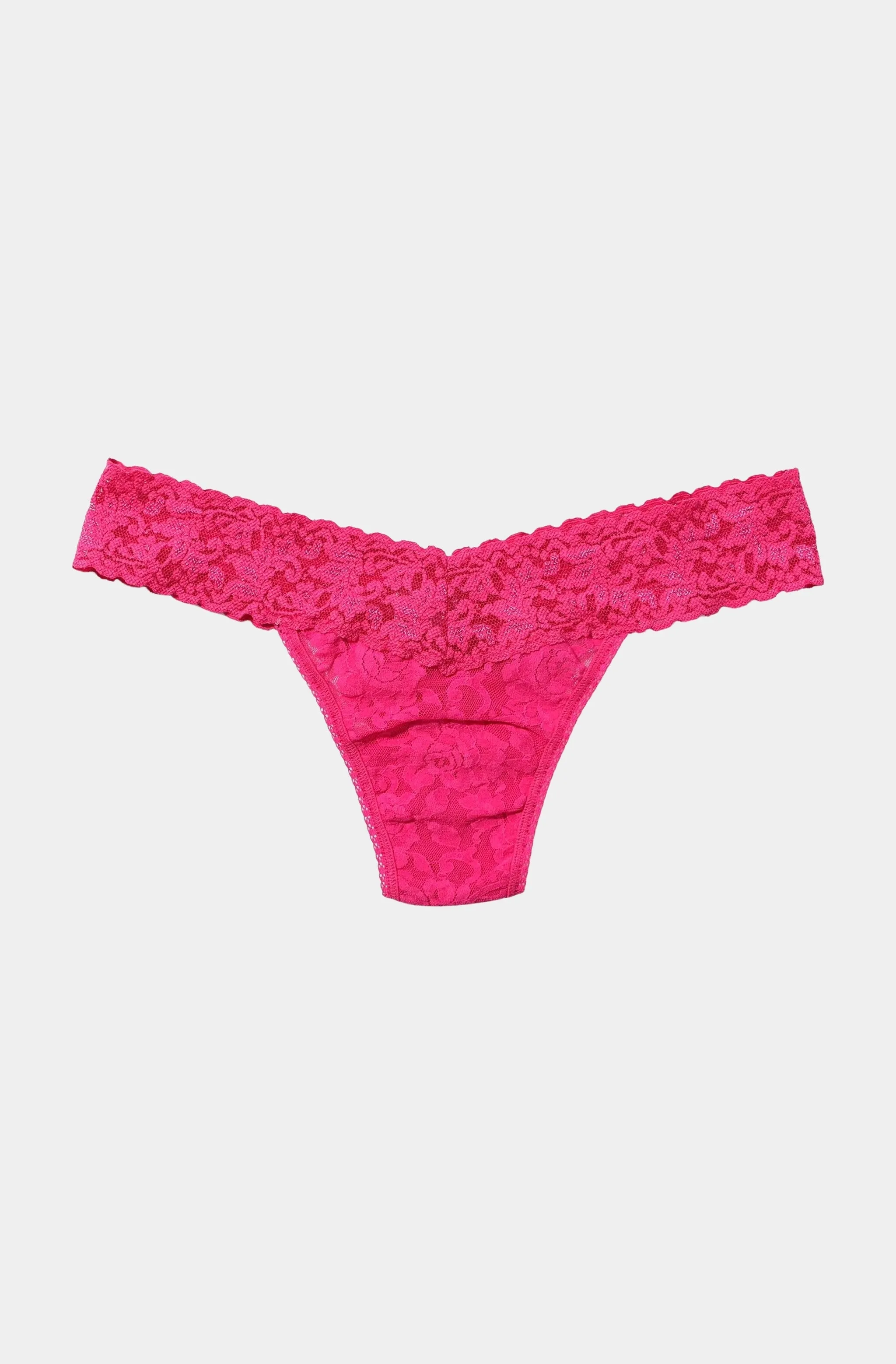 Signature Lace Low Rise Thong sold by Hemline