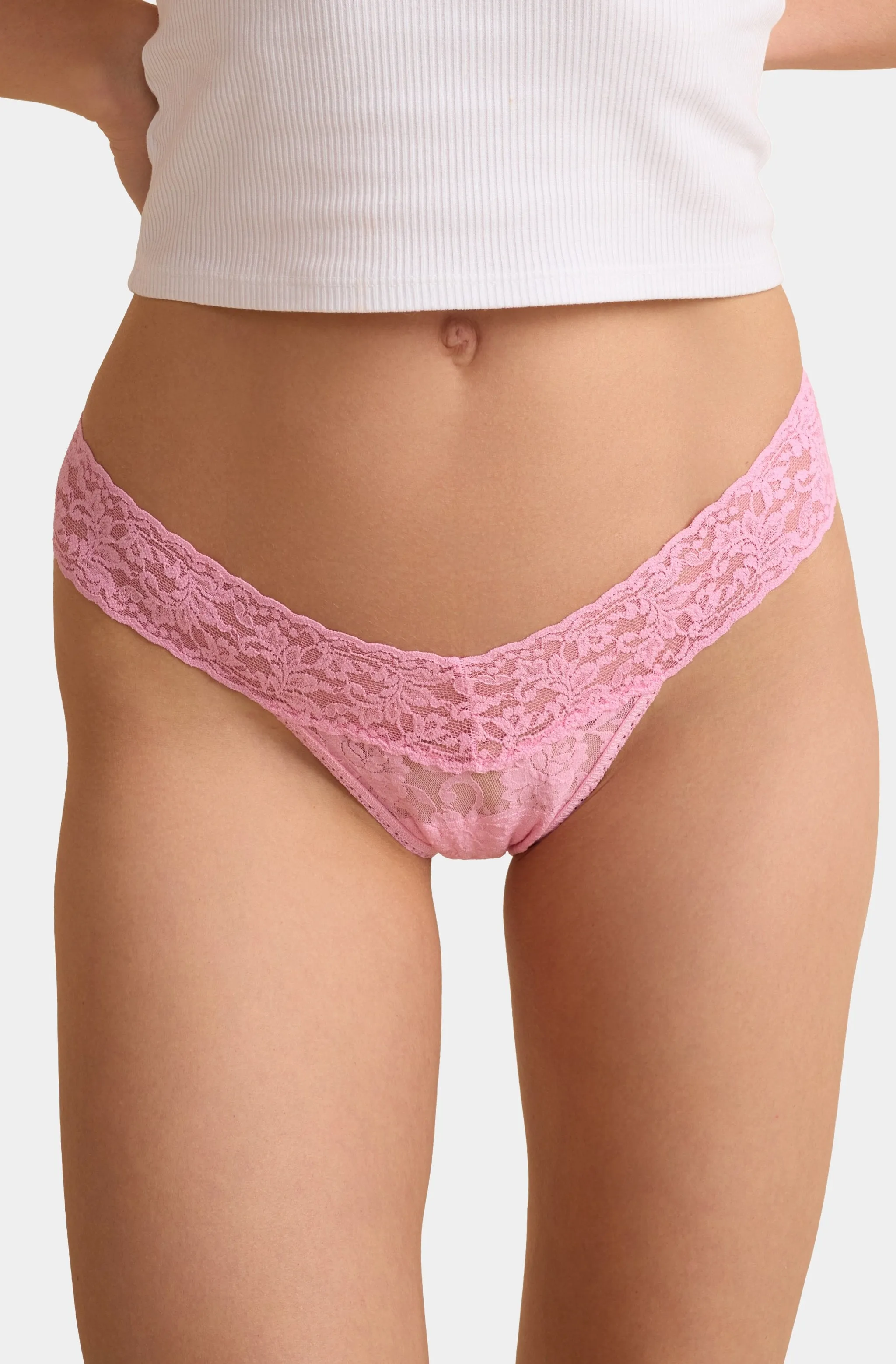 Signature Lace Low Rise Thong sold by Hemline product image thumbnail 2