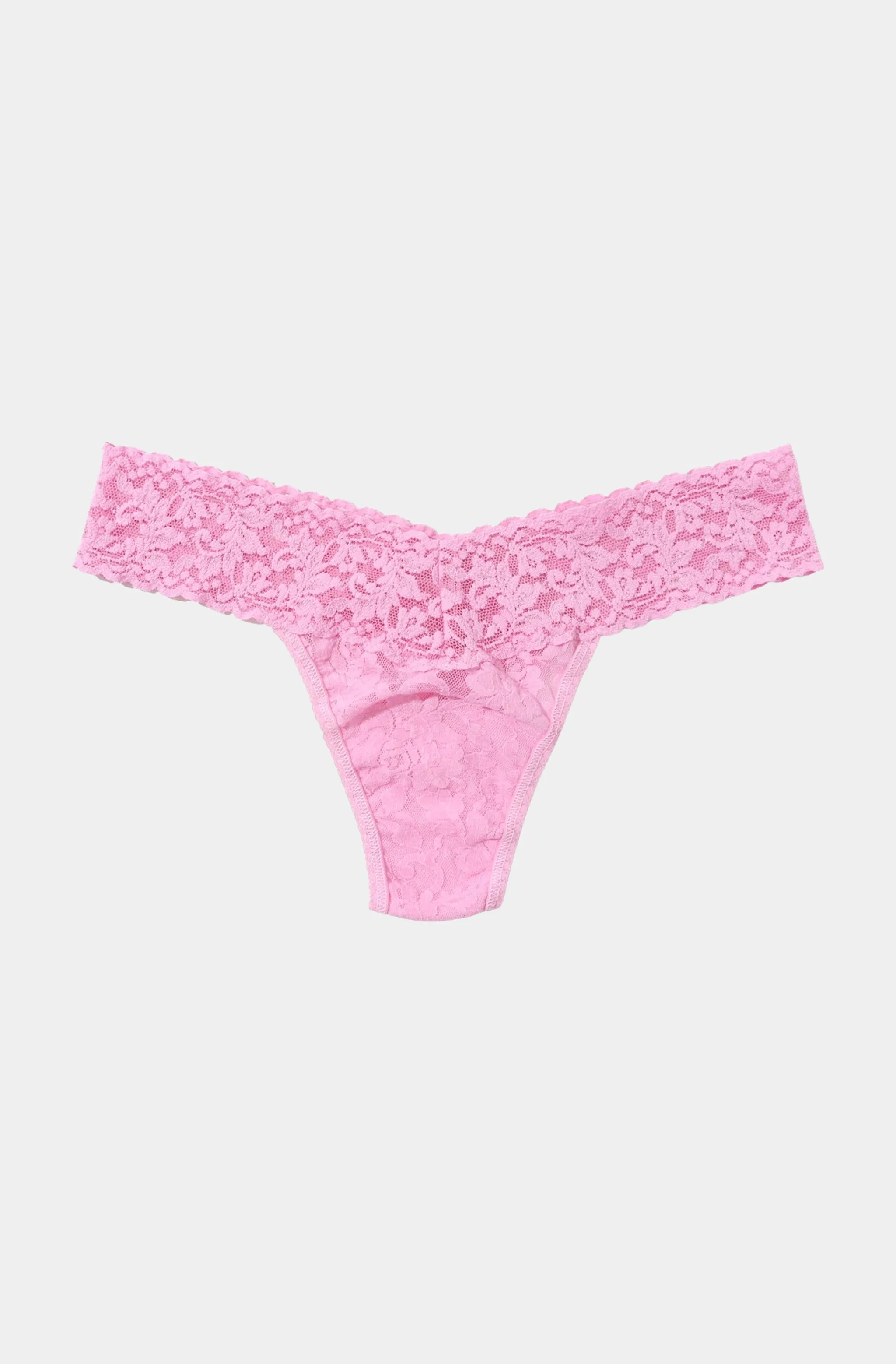 Signature Lace Low Rise Thong sold by Hemline