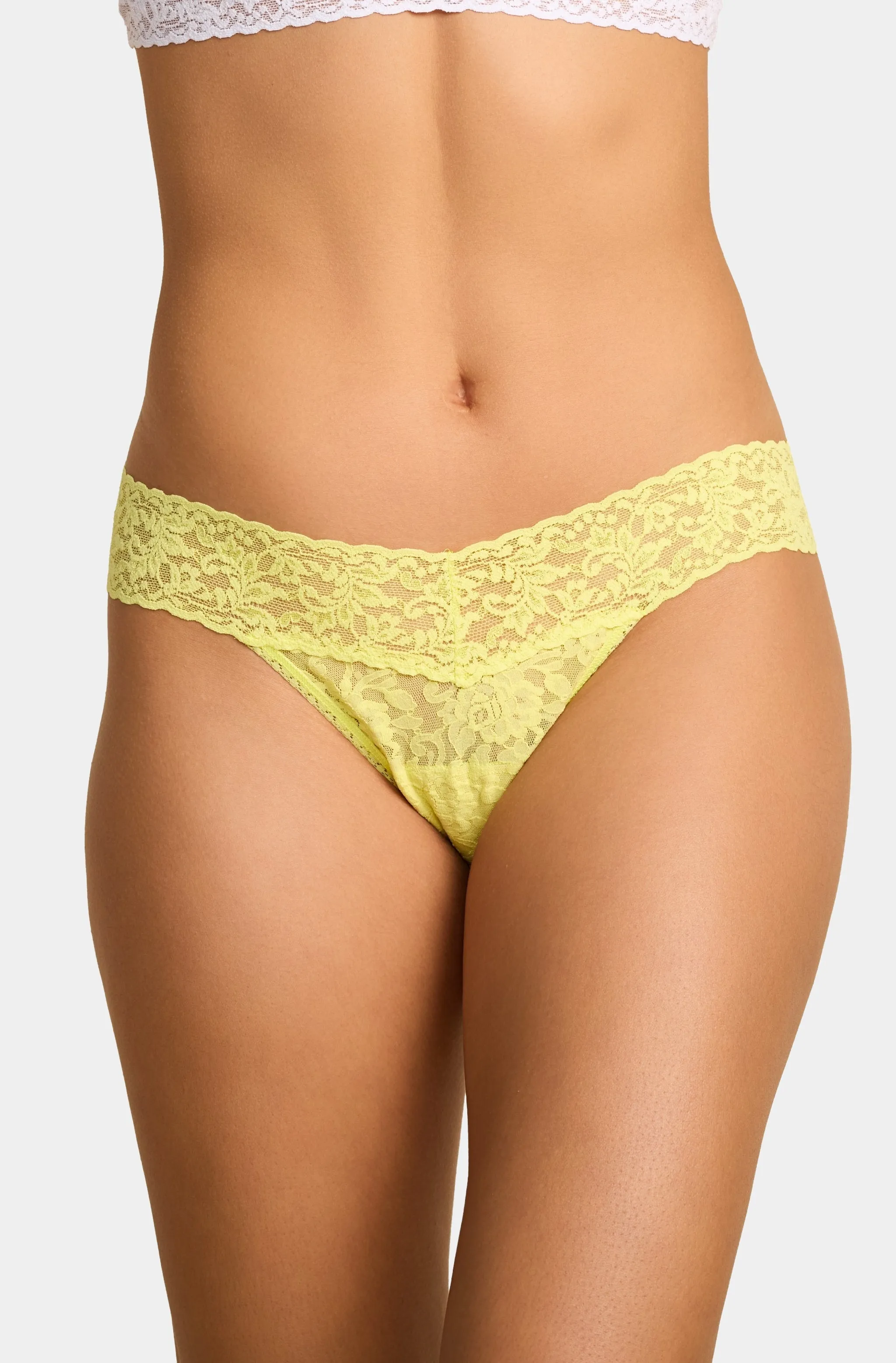 Signature Lace Low Rise Thong sold by Hemline product image thumbnail 2