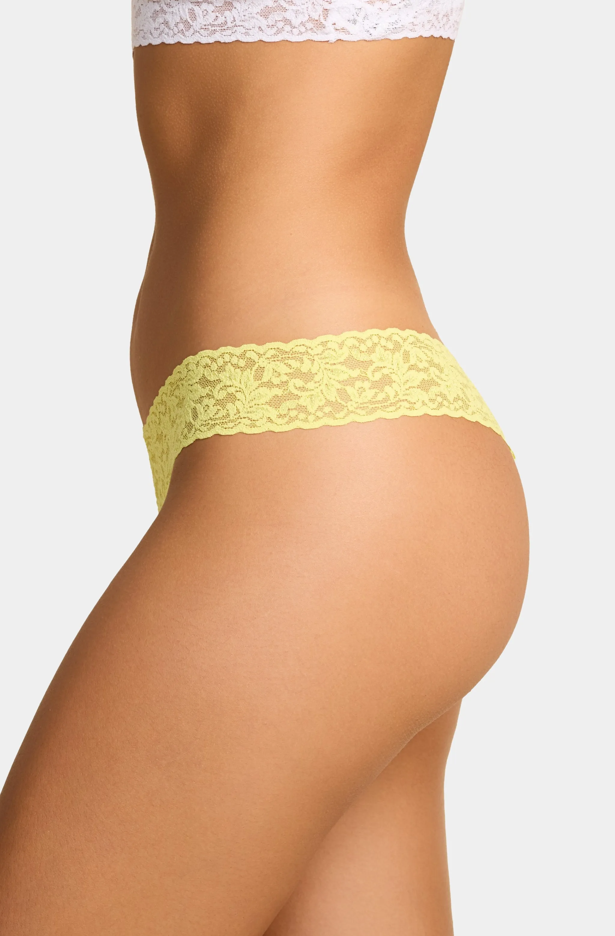 Signature Lace Low Rise Thong sold by Hemline product image thumbnail 3