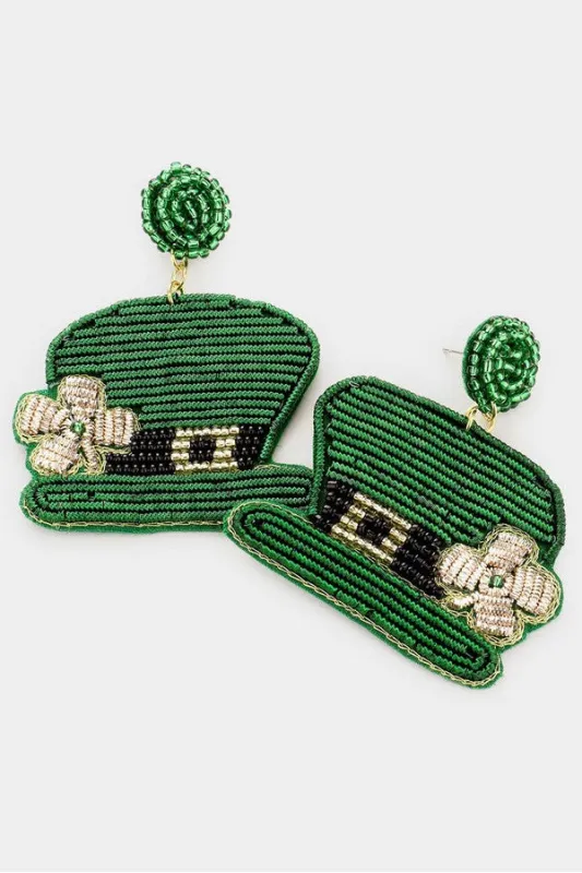 St. Patrick's Day Hat Earring made by Hemline