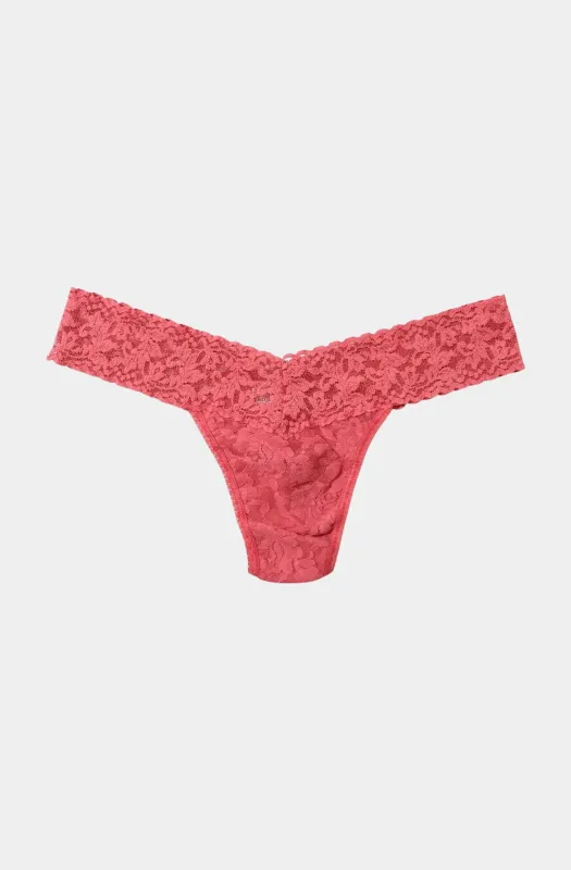 Signature Lace Low Rise Thong made by Hanky Panky